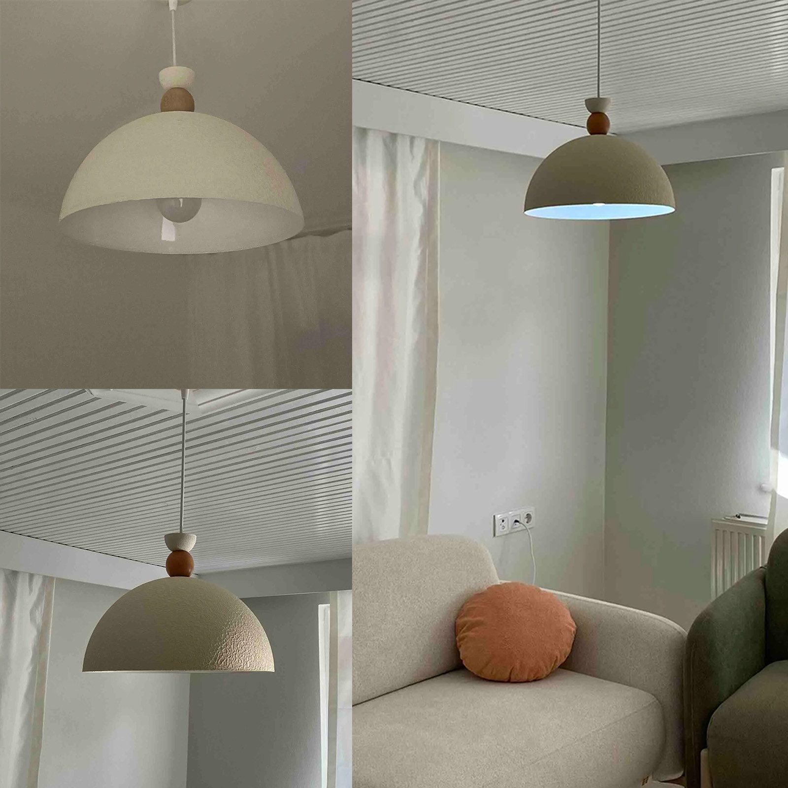 Bamyum Pendelleuchte Pendelleuchte Yimpi Hängelampe Industrial Ø30 cm, E27, Moderne Lampe, ohne Leuchtmittel, E27, Dimmbar, Einstellbare Kabellänge
