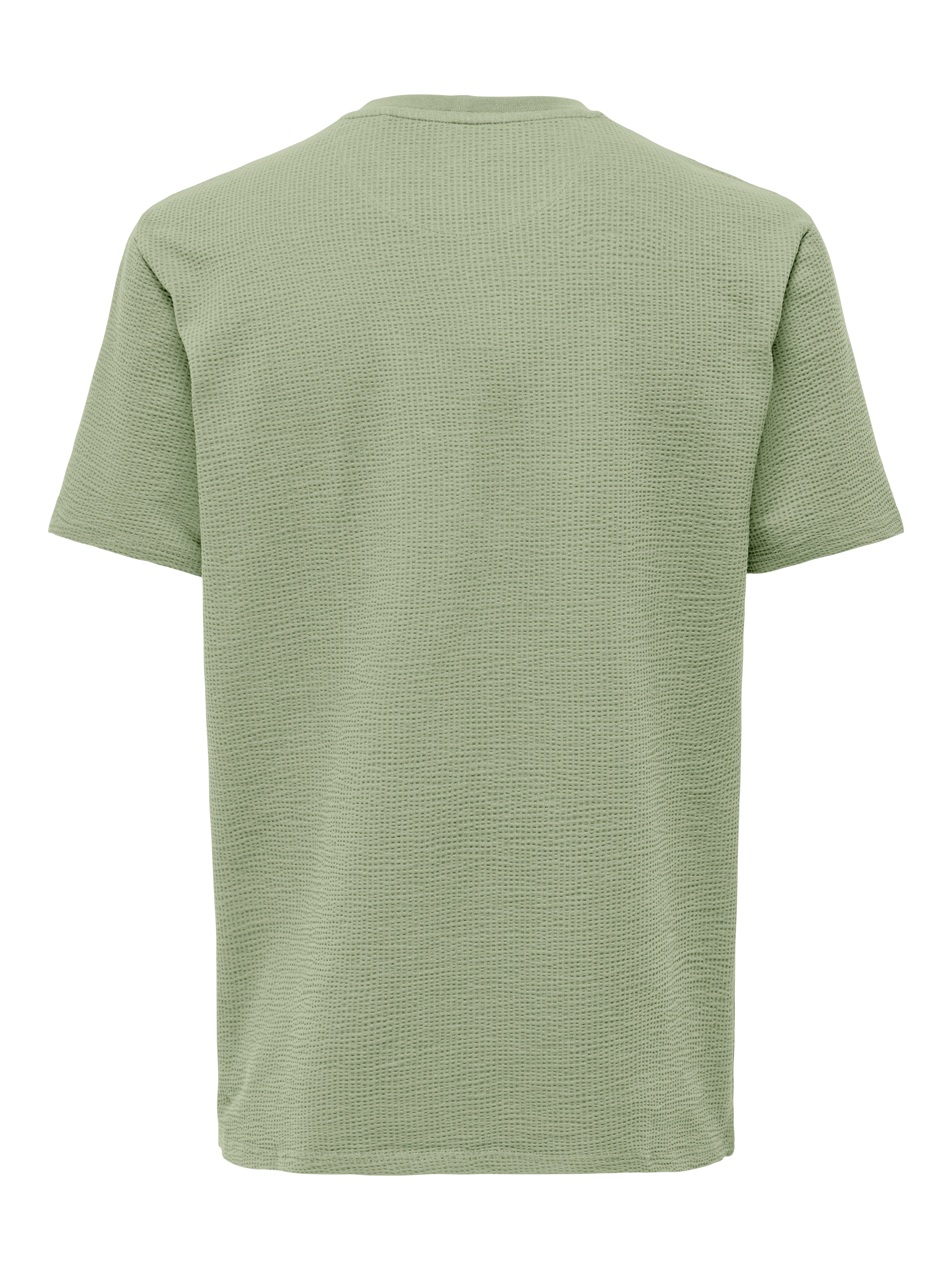 ONLY & SONS Rundhalsshirt ONSKIAN LIFE REG SEERSUCKER SS TEE NOOS