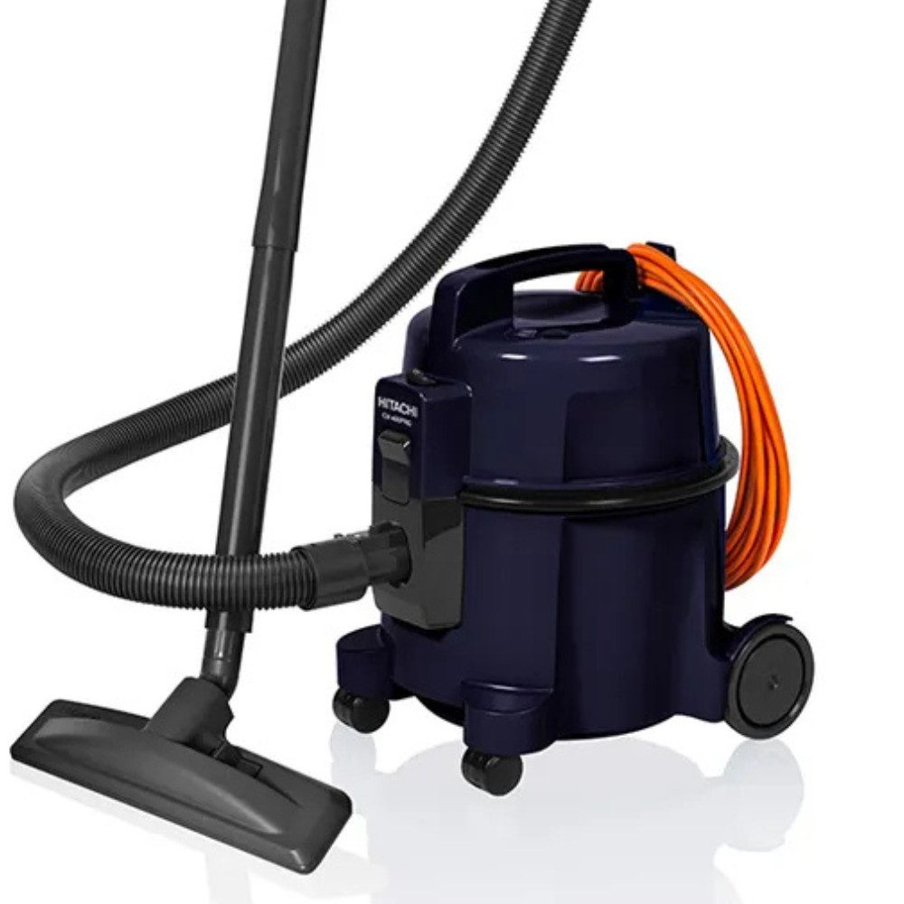 Hitachi Bodenstaubsauger CV-400 PRO DBL, beutellos, 7,5L Tank, HEPA, 13m Radius, 880 W, beutellos, 13 m Aktionsradius, Möbel- und Kantenschutz, 7,5 Liter Staubtank