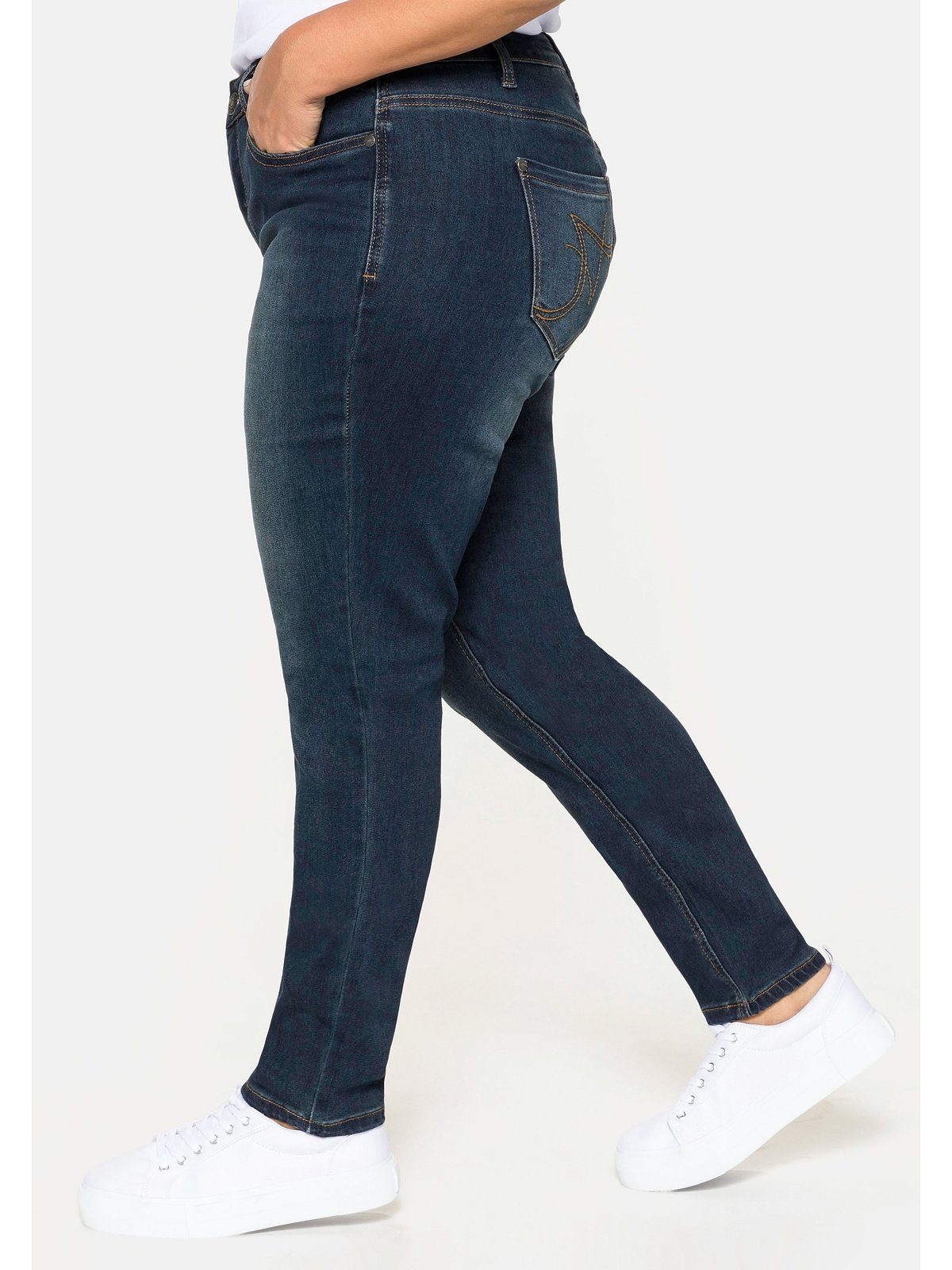 Coperni Jeans Aus Denim sarah in Blau Damen Bekleidung Jeans Jeans mit gerader Passform 
