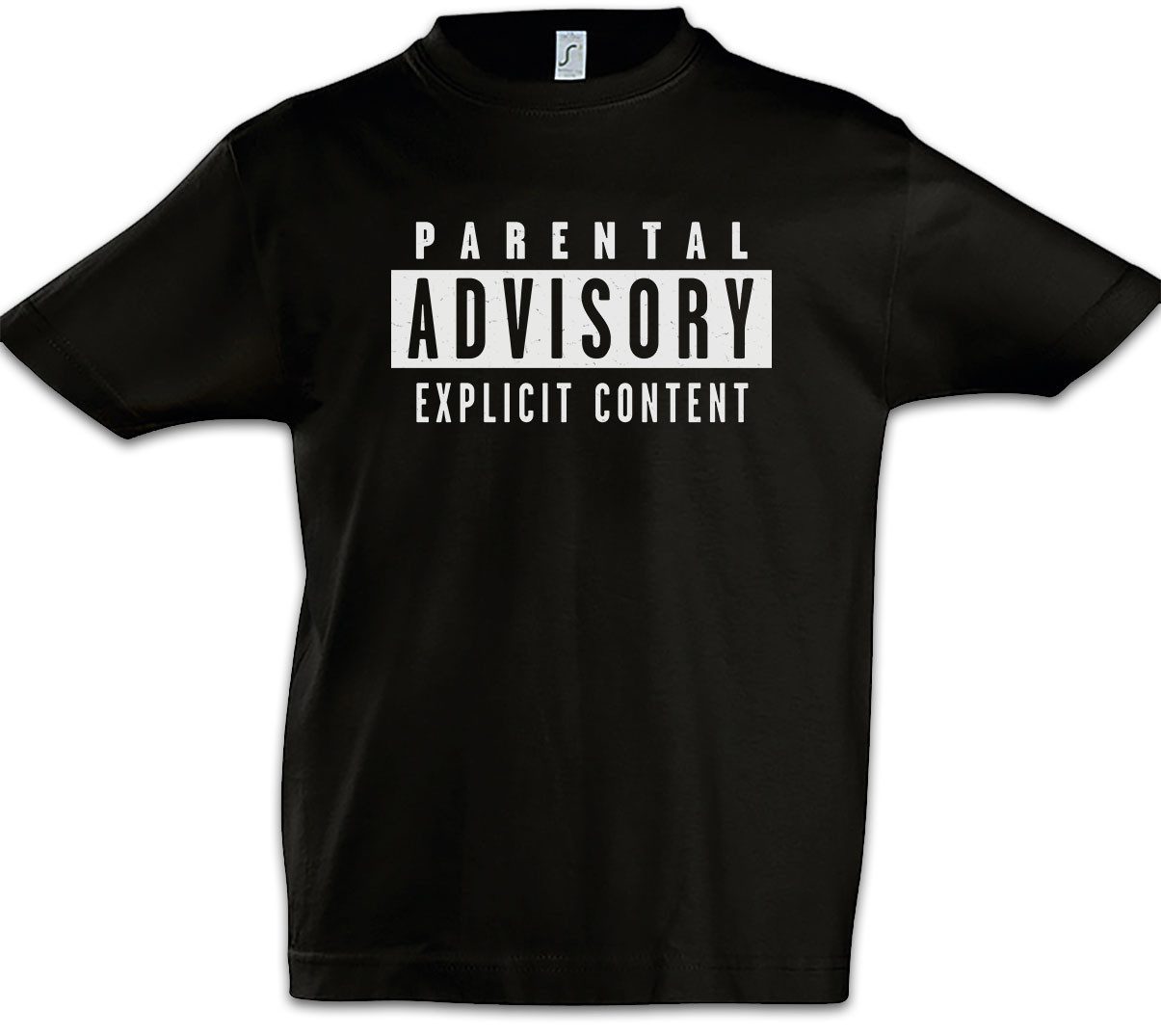 Print-Shirt Parental Advisory Explicit Content Kinder T-Shirt Rap Hip Hop Music