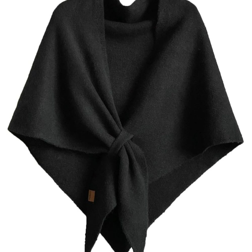 Blusmart Dreieckstuch Damen Dreieck Poncho Schal aus Kaschmirimitat, (Stilvoll und warm, 185 × 75 cm), Für Herbst und Winter