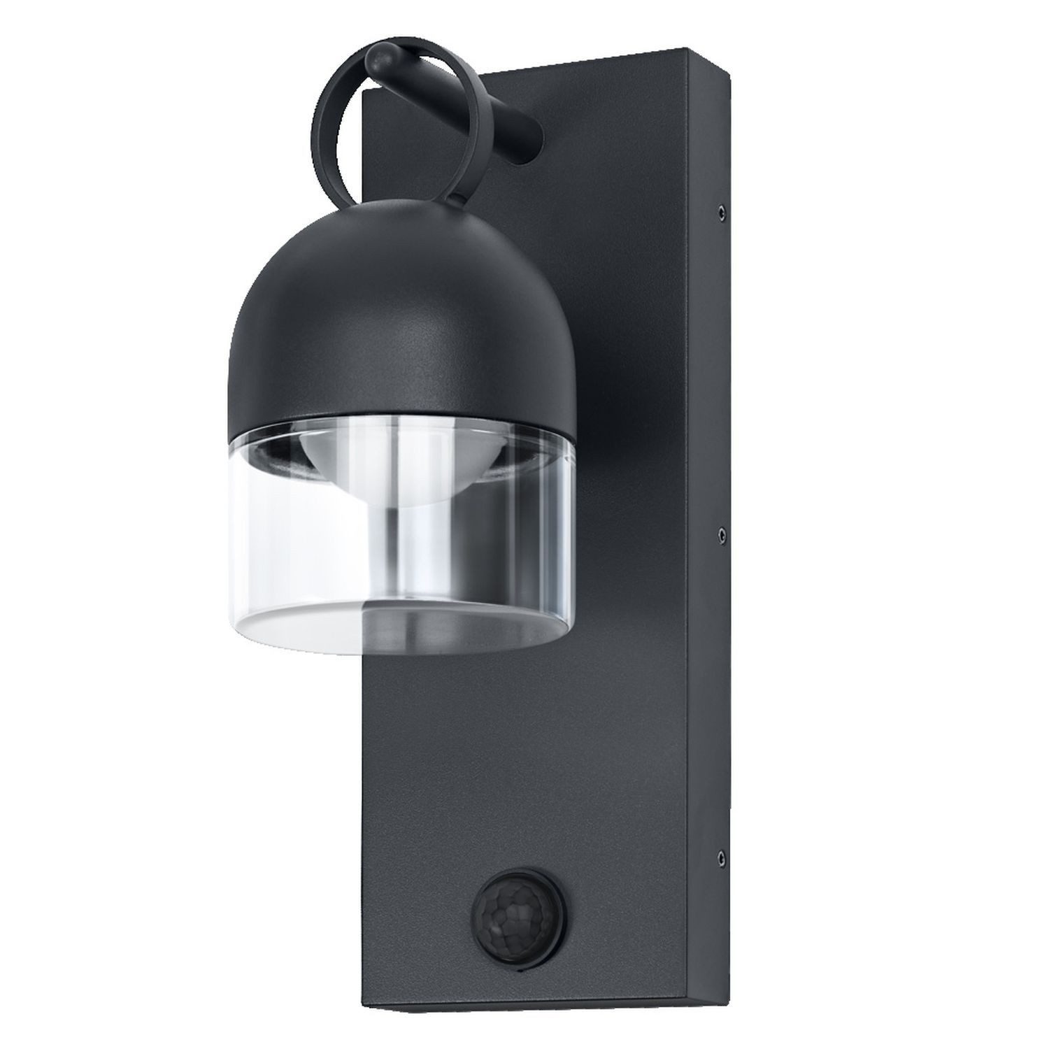 Licht-Erlebnisse Außen-Wandleuchte SALENOQ, LED fest integriert, Warmweiß, LED Bewegungssensor H: 26.1 cm 3000 K 400 lm Modern Downlight