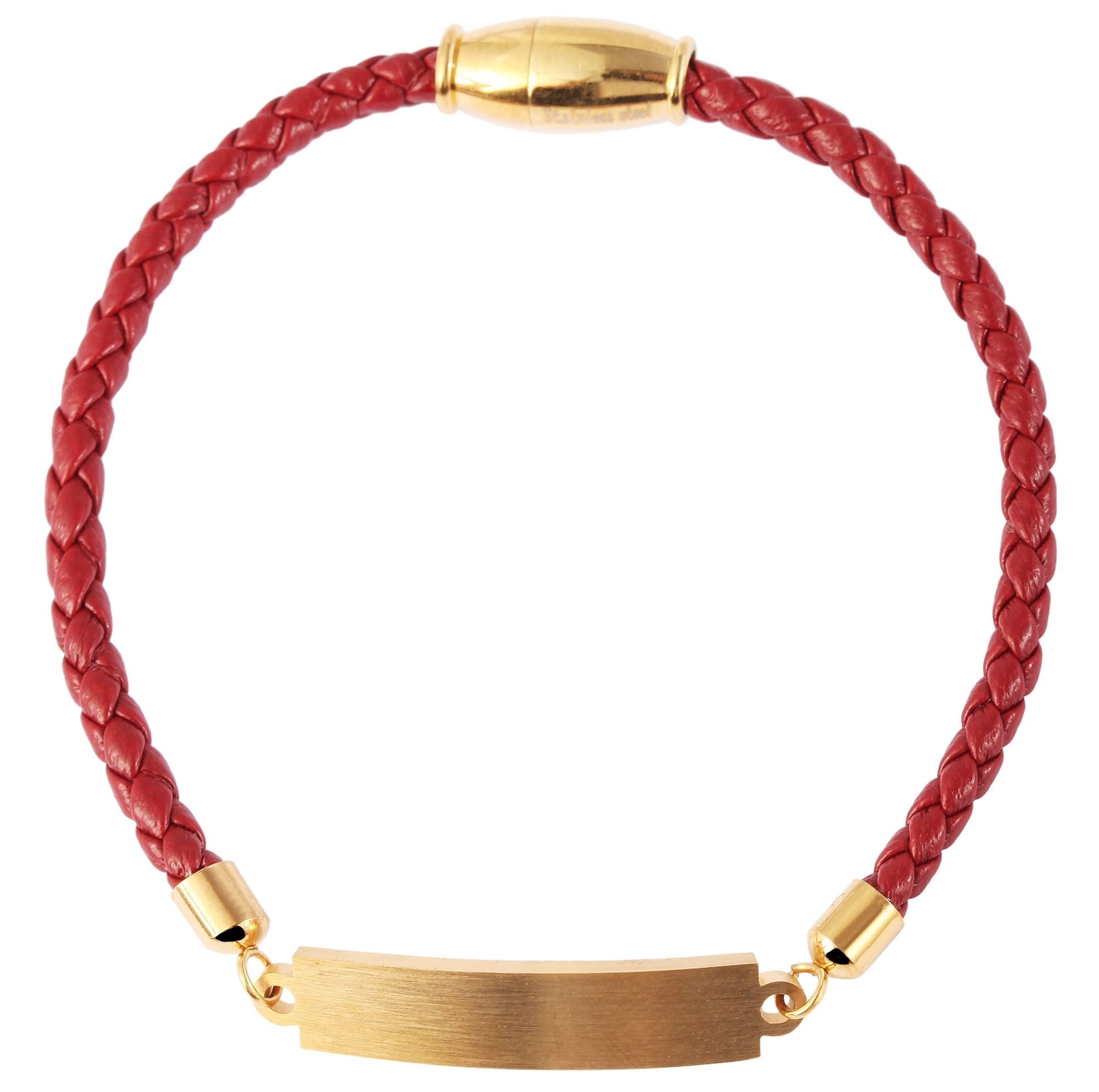 AKZENT Armband Taslima Echtleder rot, Damen günstig online kaufen