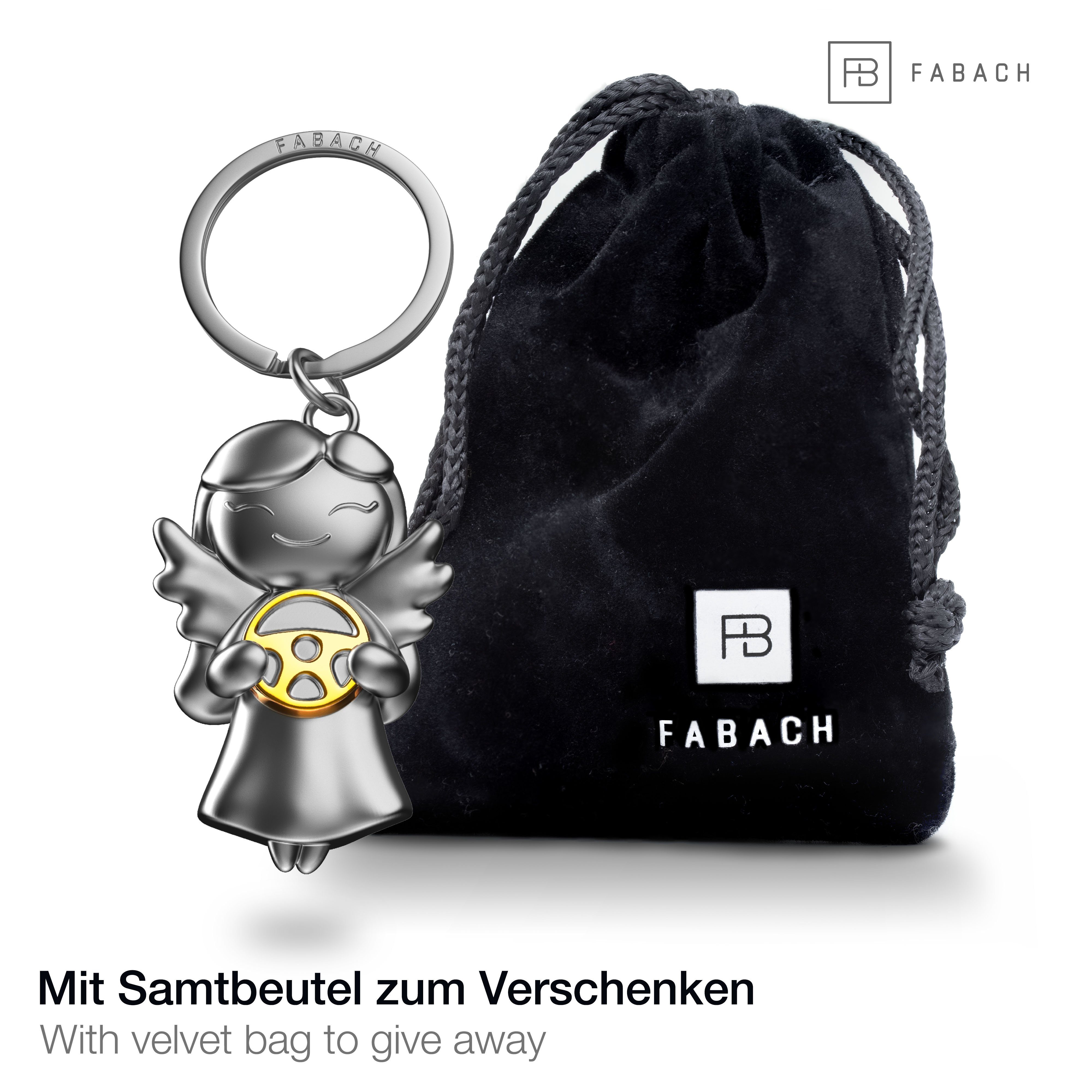 FABACH Schlüsselanhänger Schutzengel "Star" mit Lenkrad - Glücksbringer für günstig online kaufen