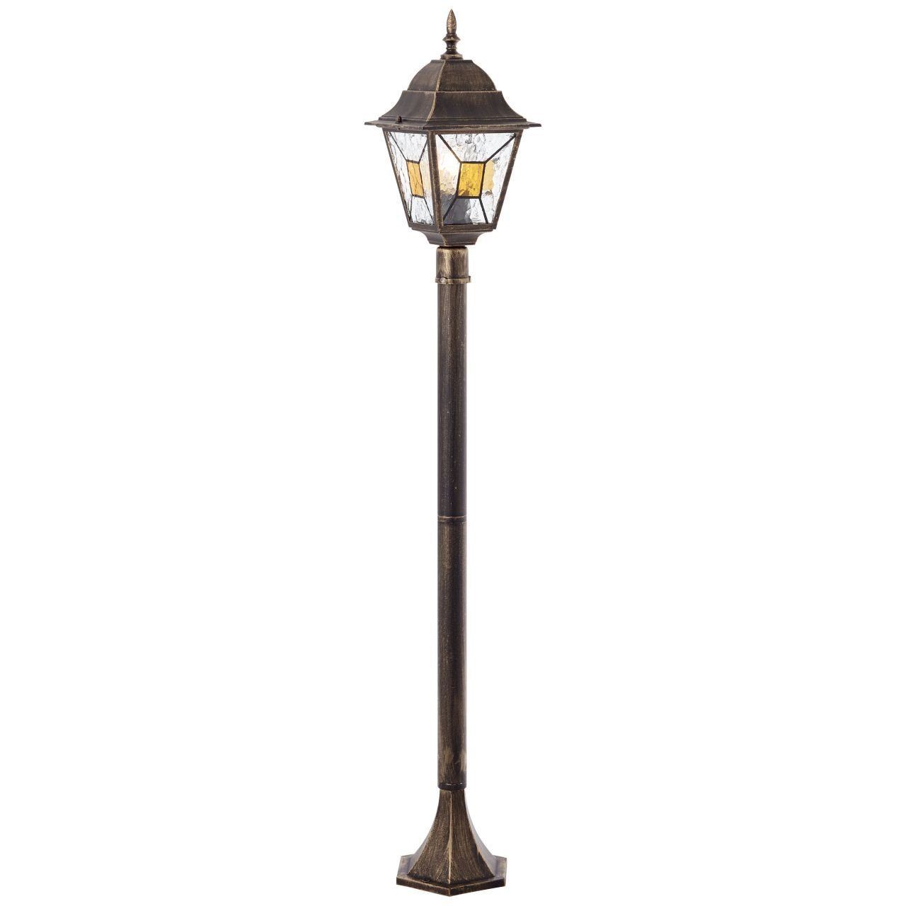 schwarz A60, Janel, 120cm Brilliant E27, Janel Außen-Stehlampe 60W, gold 1x geeigne Außenstandleuchte