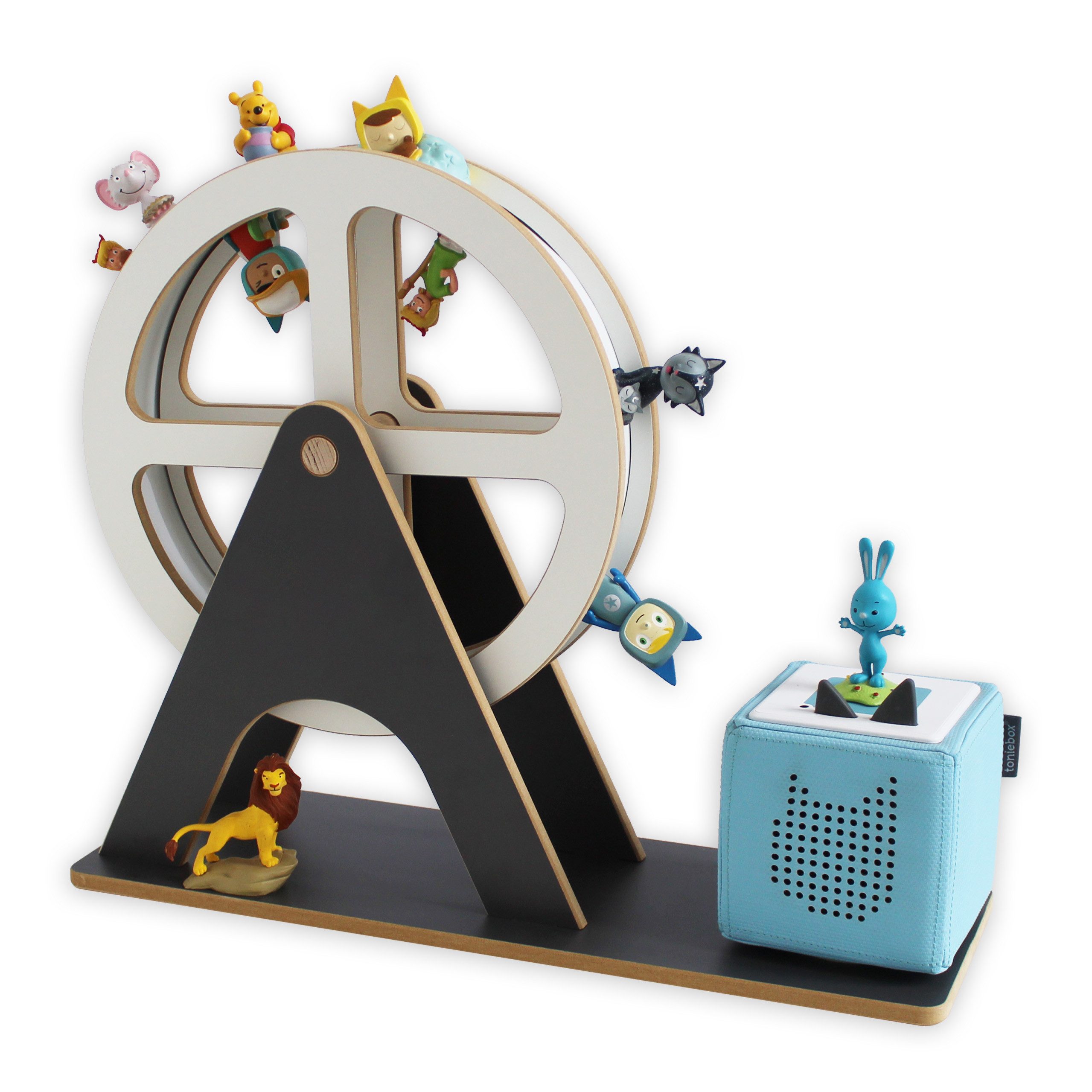 Holzura Kinderregal Tonie Regal Riesenrad mit magnetischem Rahmen für Tonie günstig online kaufen