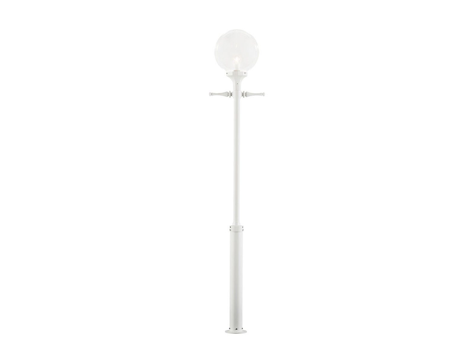 KONSTSMIDE LED Pollerleuchte, LED wechselbar, warmweiß, Mastleuchte Garten-wegbeleuchtung, Straßenlaterne Weiß, H: 240cm