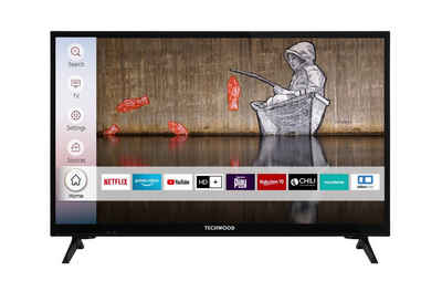 Techwood H24T60F LCD-LED Fernseher (60 cm/24 Zoll, HD-ready, Smart TV, HDR10, Triple-Tuner - 6 Monate HD+ gratis)