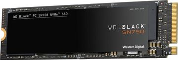 WD_Black SN750 NVMe interne SSD (250 GB) 3100 MB/S Lesegeschwindigkeit, 1600 MB/S Schreibgeschwindigkeit
