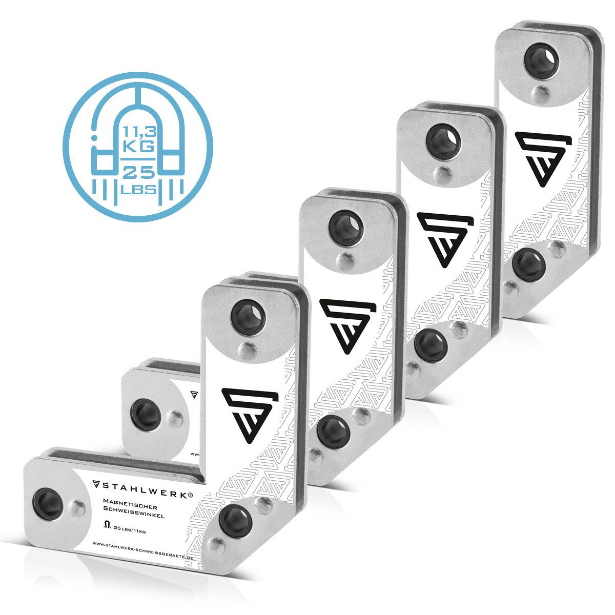 STAHLWERK Elektrowerkzeug-Set 4er Set Magnet-Schweißwinkel 11,3 kg