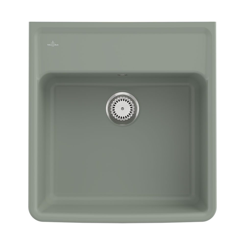 Villeroy & Boch Küchenspüle Spülstein Einzelbecken Morning Green Handbetätigung, 59,5/630 cm