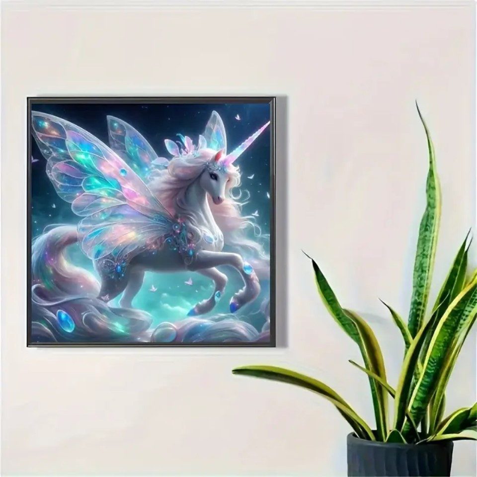Venicce Love Kreativset Diamond Painting Bilder, 5D Diamant Painting Malerei Set – Einhorn, (1-tlg)