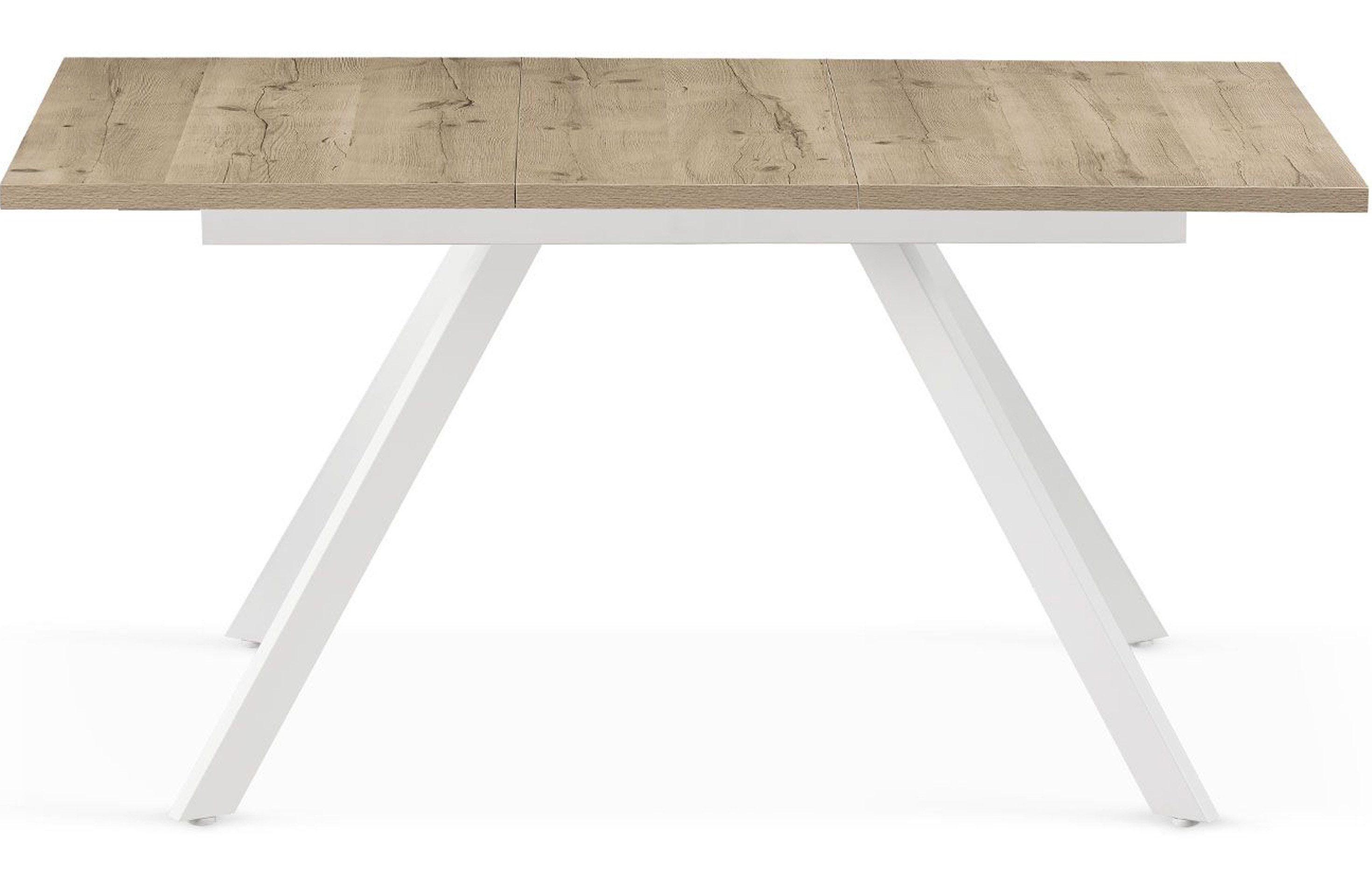 B&D home Esstisch LARS, Metallgestell schwarz oder weiß, ausziehbar 120-160 günstig online kaufen