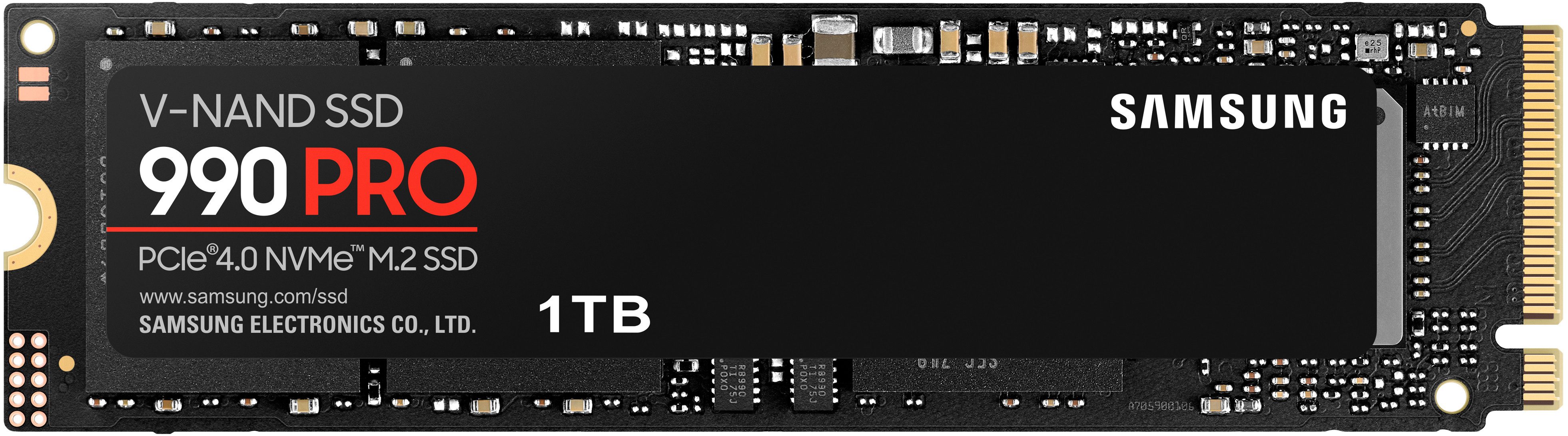 Samsung 990 PRO NVMe™ M.2 interne SSD (1 TB) 7450 MB/S Lesegeschwindigkeit, 6900 MB/S Schreibgeschwindigkeit