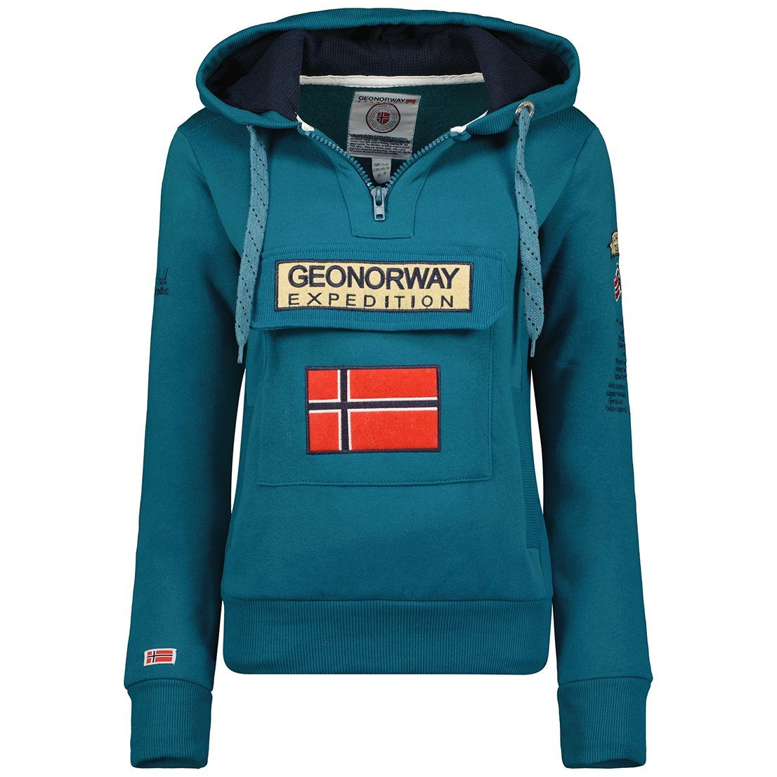 Geographical Norway Kapuzensweatjacke Damen Hoodie brgymclass (1-tlg) Mit kapuze