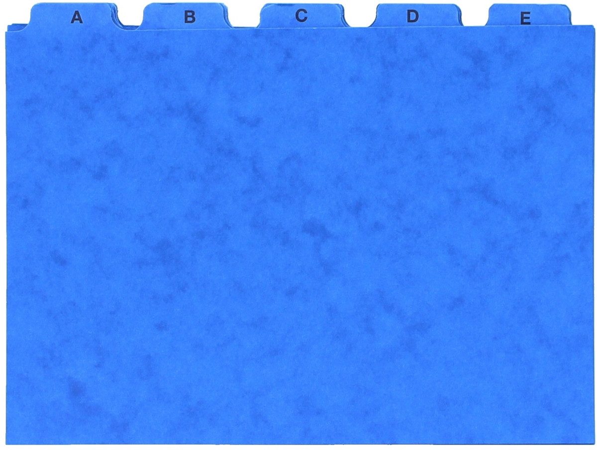 PAGNA Karteikasten Leitregister A5 A-Z Pressspan blau