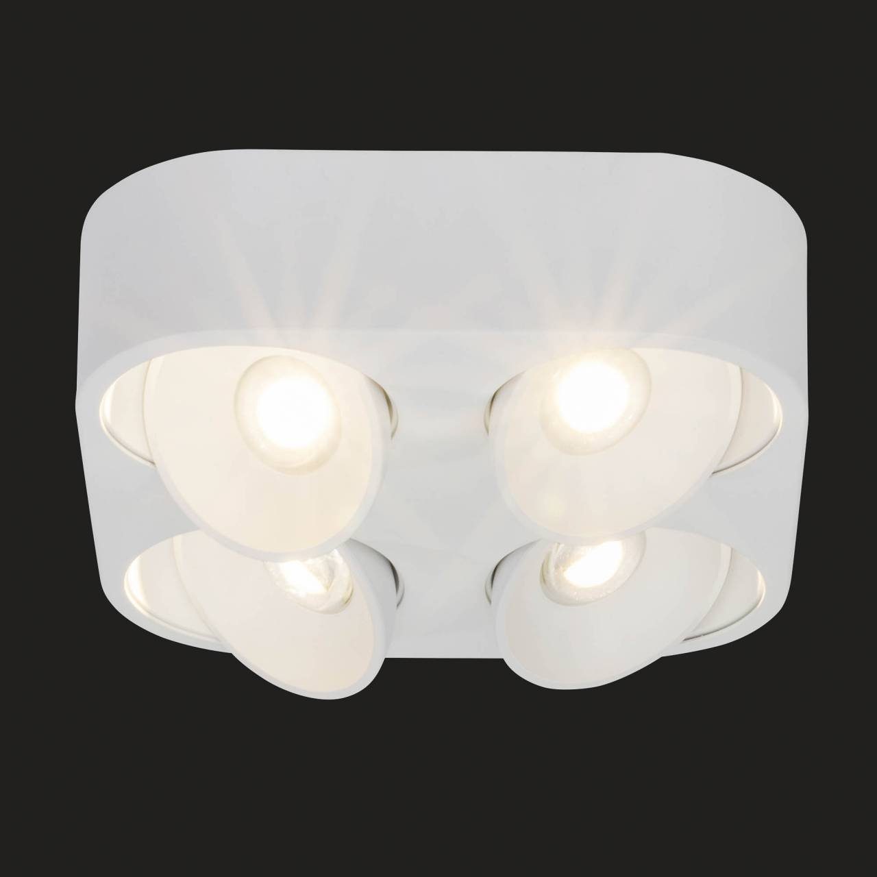 AEG LED Deckenleuchte Leca, LED Alu-Druckguss, 3600 26 26 x cm, wechselbar, warmweiß, weiß lm, schwenkbar, Warmweiß