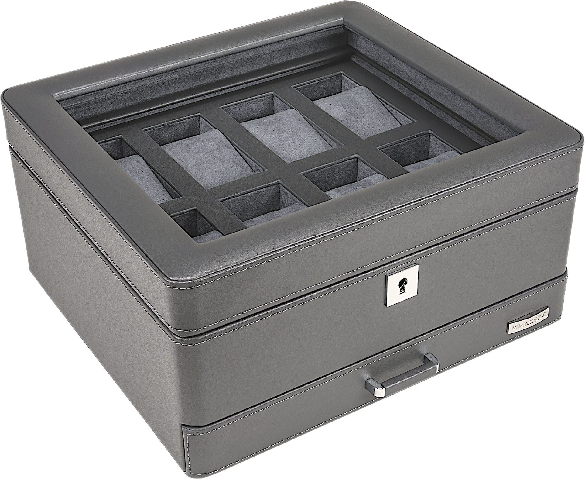 WINDROSE Uhrenbox Tempora, 804021.07, Aufbewahrung, Uhrenkasten, Ø max.40mm, Armbanduhr, Geschenkidee