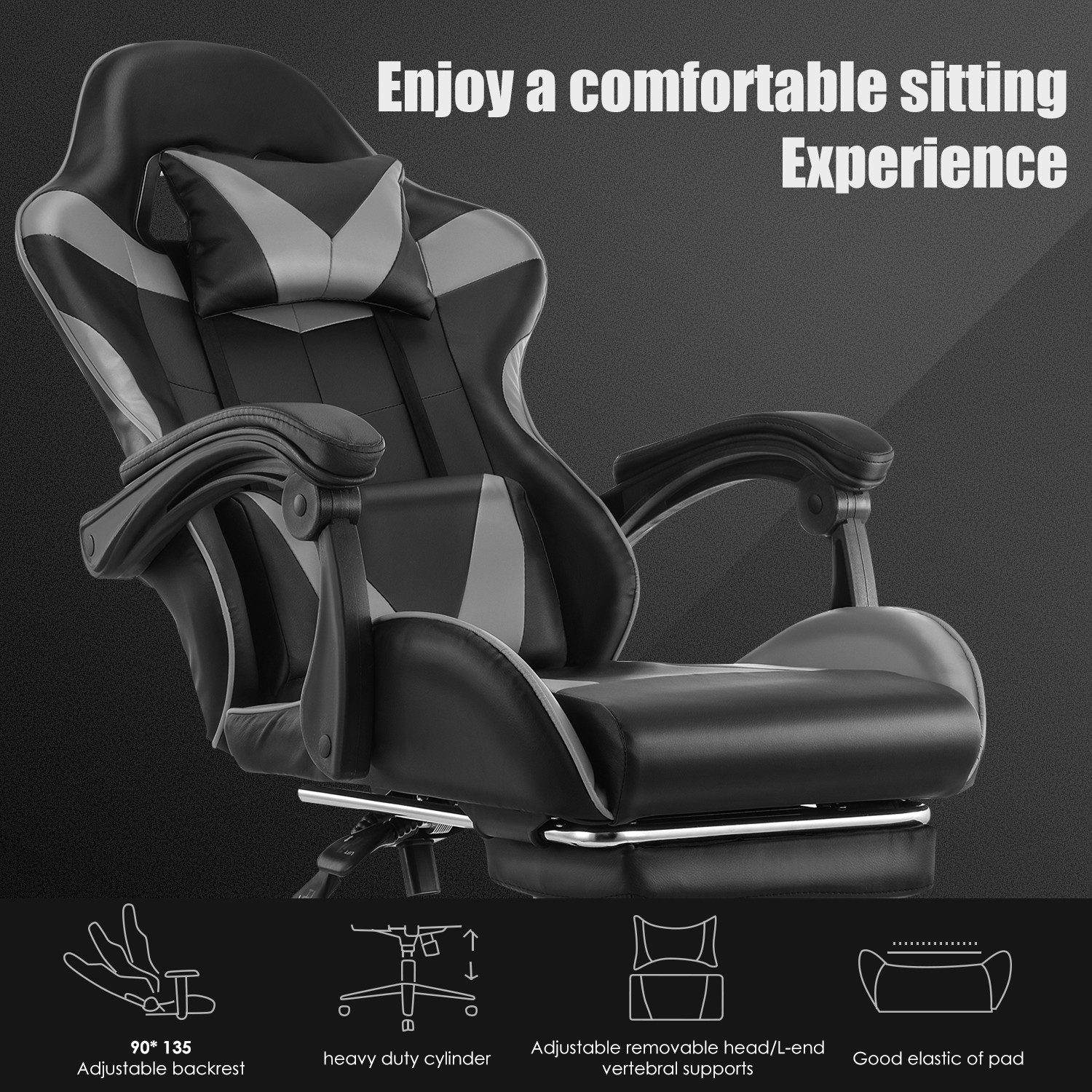 oyajia Gaming-Stuhl Ergonomischer Gaming Sessel mit günstig online kaufen