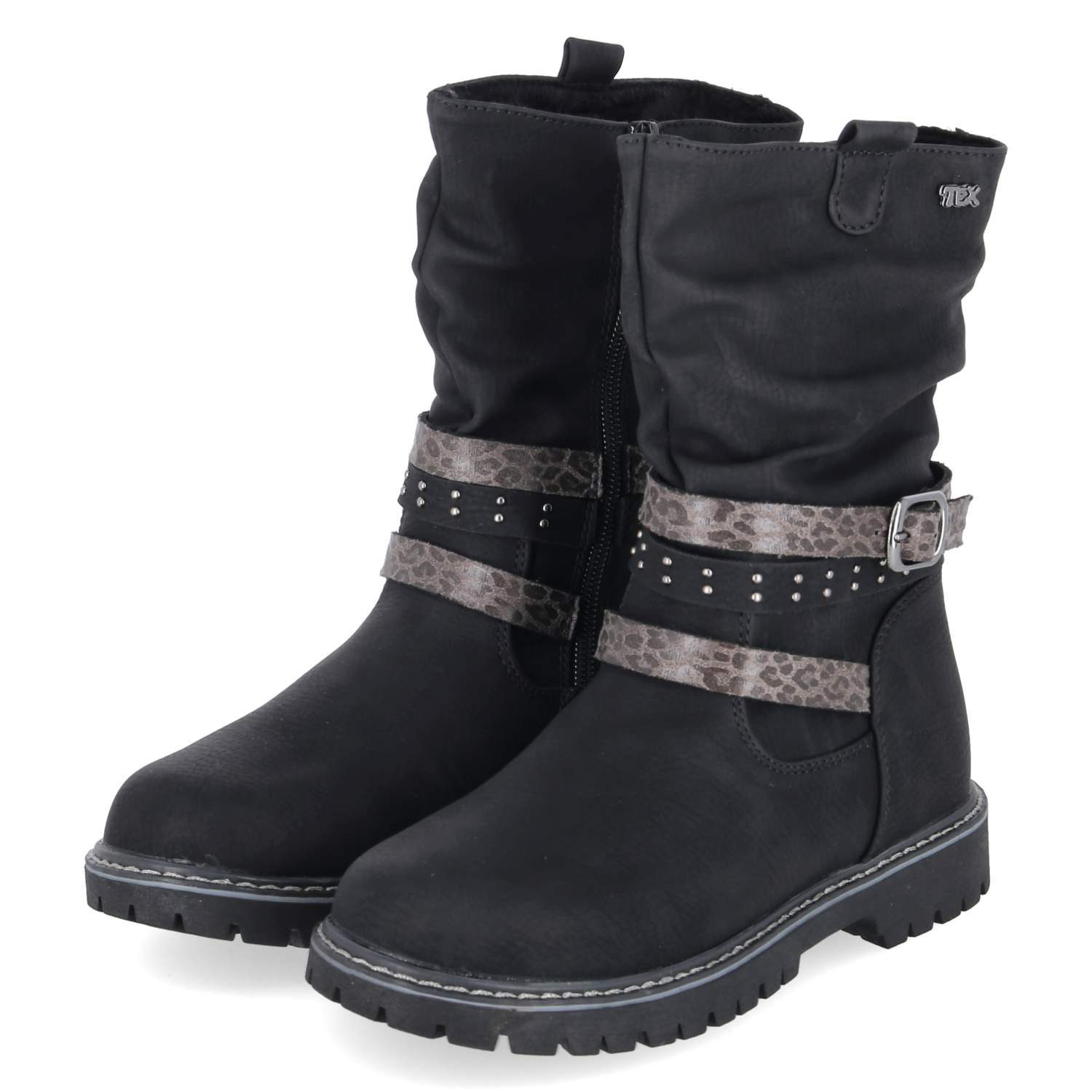 Indigo Indigo Stiefel 456055000 Black Unisex Textil & Synthetik black Schlupfstiefel