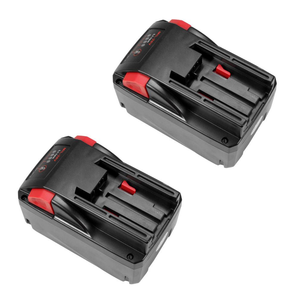 Trade-Shop 2x Akku passend für AEG/Milwaukee M28 M28B M28BX MC28V M28B M28BX MC28 Akku Li-Ion 4000 mAh (28 V)