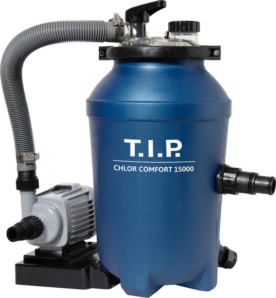 T.I.P. Pool-Filterpumpe T.I.P. Poolfilteranlage Chlor Comfort 15000