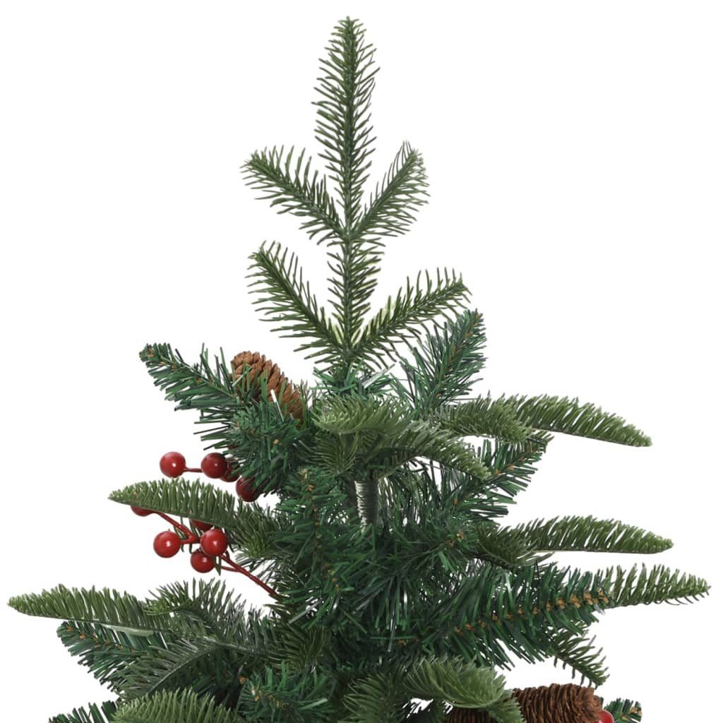 & Beeren Künstlicher 150 Zapfen Weihnachtsbaum Künstlicher vidaXL mit Klappbar cm Weihnachtsbaum