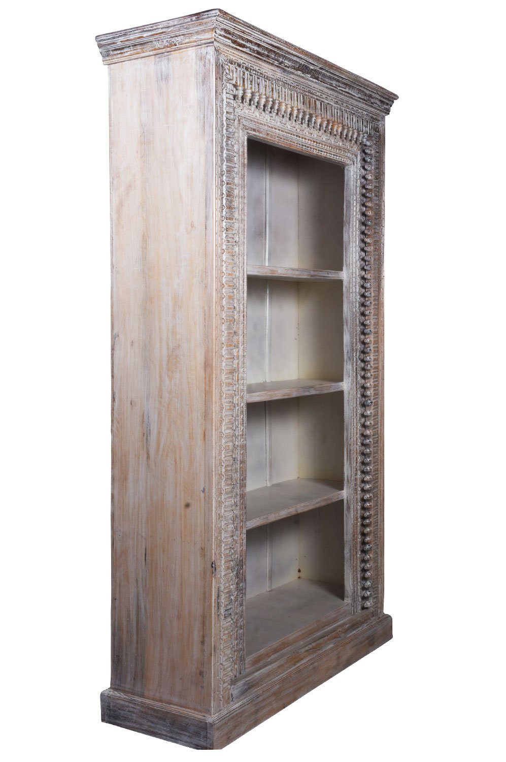 Marrakesch Orient & Mediterran Interior Bücherregal Orientalisches Bücherregal Behcet handgefertigt aus Mangoholz 190 cm, 1-tlg., Handarbeit