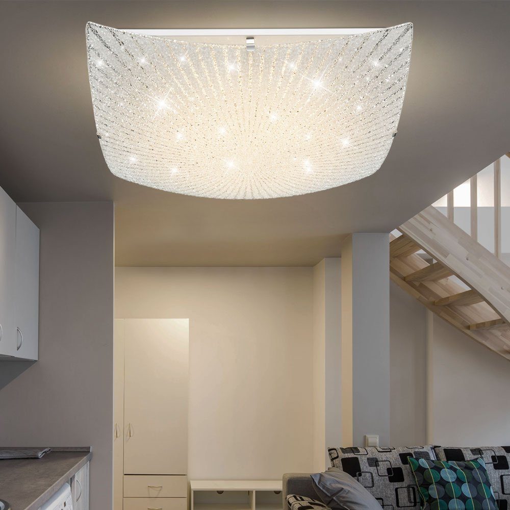 LED Esszimmerleuchte inklusive, Glas Deckenleuchte, Warmweiß, 1 Dekorlampe Deckenleuchte Deckenlampe Globo Leuchtmittel
