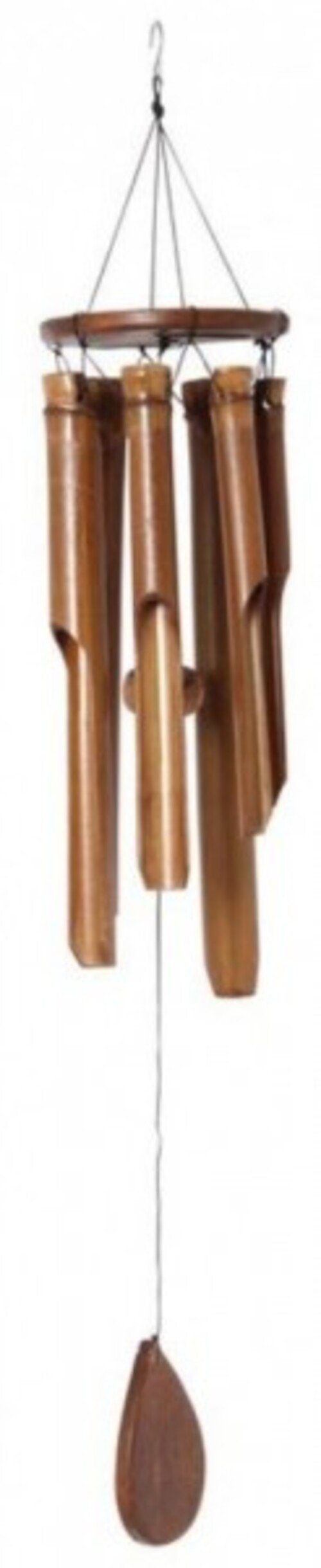 Klangspiel Aus Holz Mit Metallrohren 75 Cm – Windspiel Für Garten & Balkon