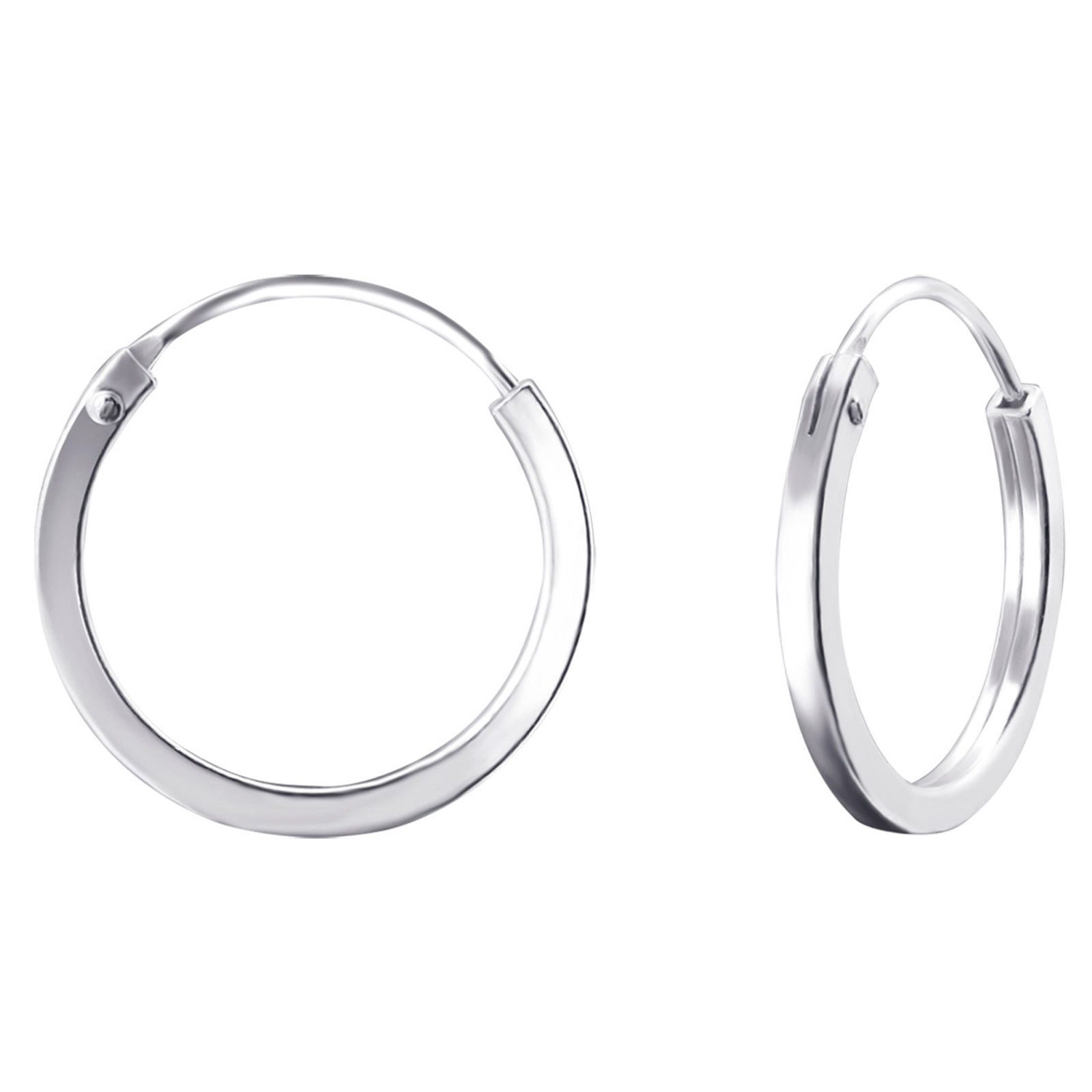 Monkimau Ohrring-Set Creolen Ohrringe aus 925 Silber, Hypoallergen