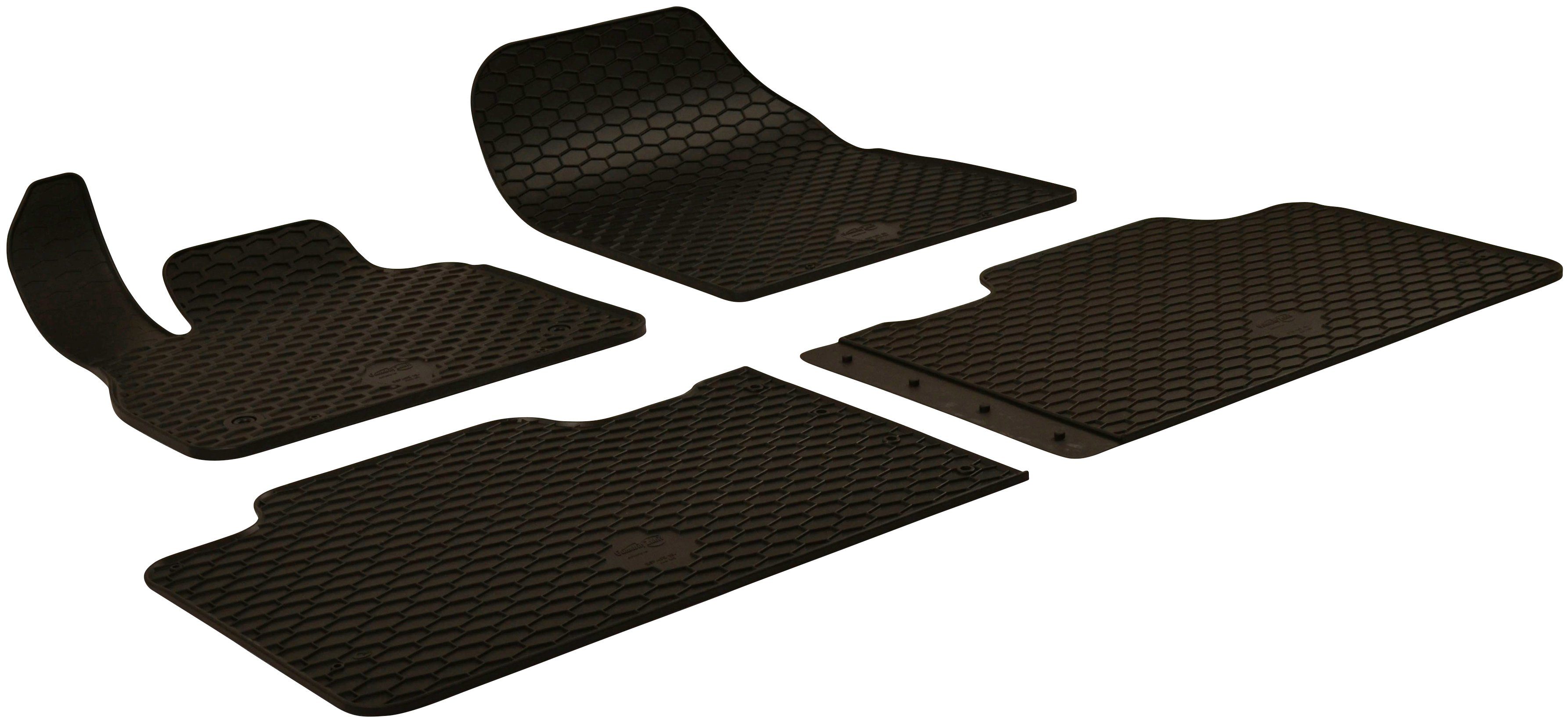 Black Friday WALSER Passform-Fußmatten »Standard«, (2 St.), für VW T5  04/2003-08/2015, VW T6 04/2015-Heute, 2 Sitzer