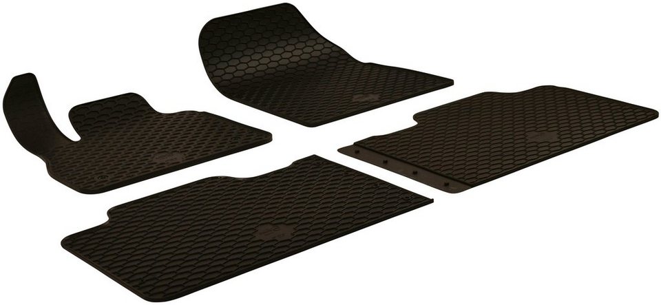 WALSER Passform-Fußmatten (4 St), für Renault Espace Großr.lim., für  Renault Espace V 02/2015-Heute