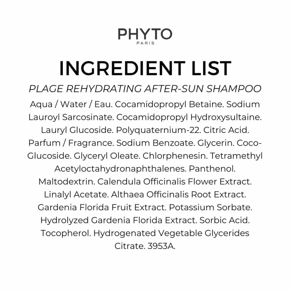 Phyto Paris Haarpflege-Set PLAGE Rehydratisierendes Aftersun-Shampoo 250 ml
