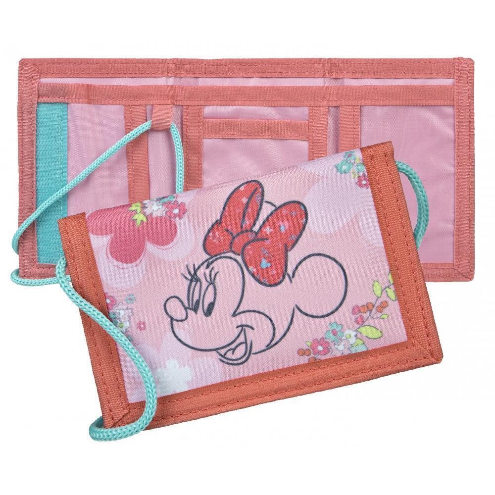 Disney Minnie Mouse Geldbörse Geldbörse / Kinder- Portemonnaie Minnie Maus mit Blumen