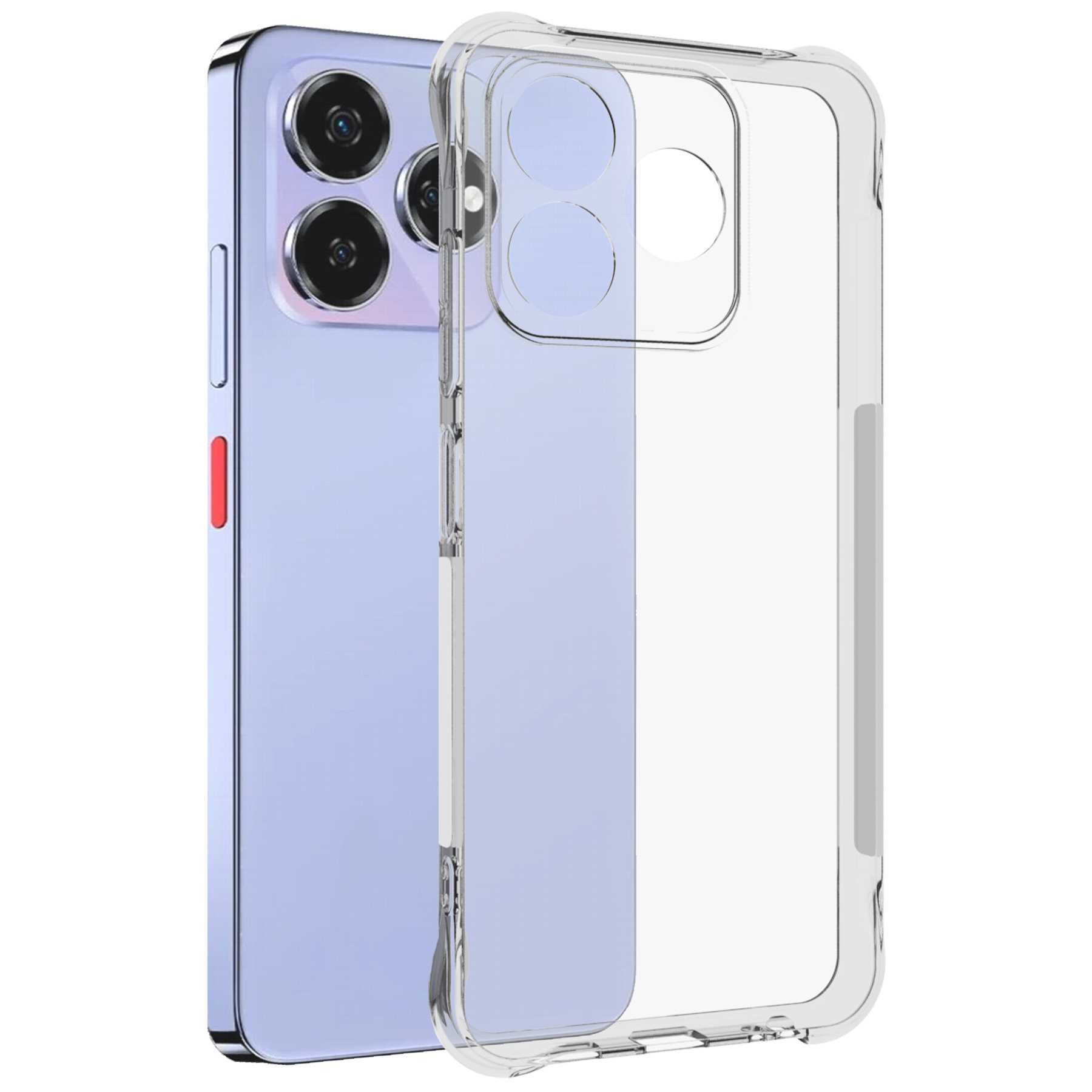 mtb more energy Smartphone-Hülle Clear Armor Case für ZTE Axon 60 4G/Blade V60 4G, Transparente TPU Schutzhülle Case Backcover mit Anti-Shock Verstärkung