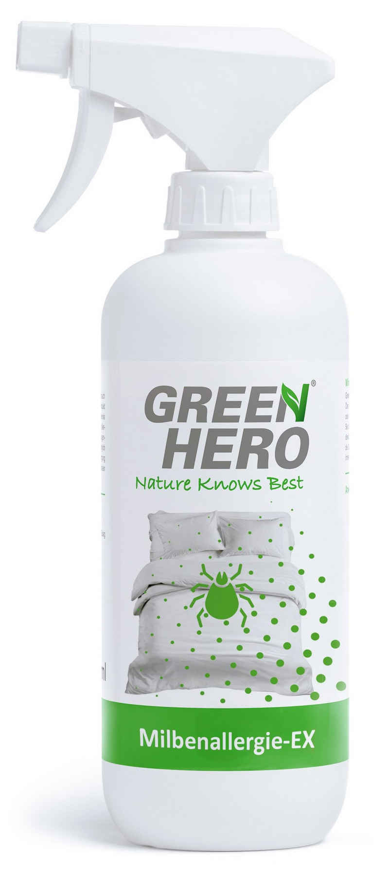 GreenHero Milbenallergie-EX, Bettwäsche Milbenspray für Matratzen / Bettwäsche Hygienespray (Zur Unterstützung der Gesundheit bei Hausstaubmilben Всіrgien)