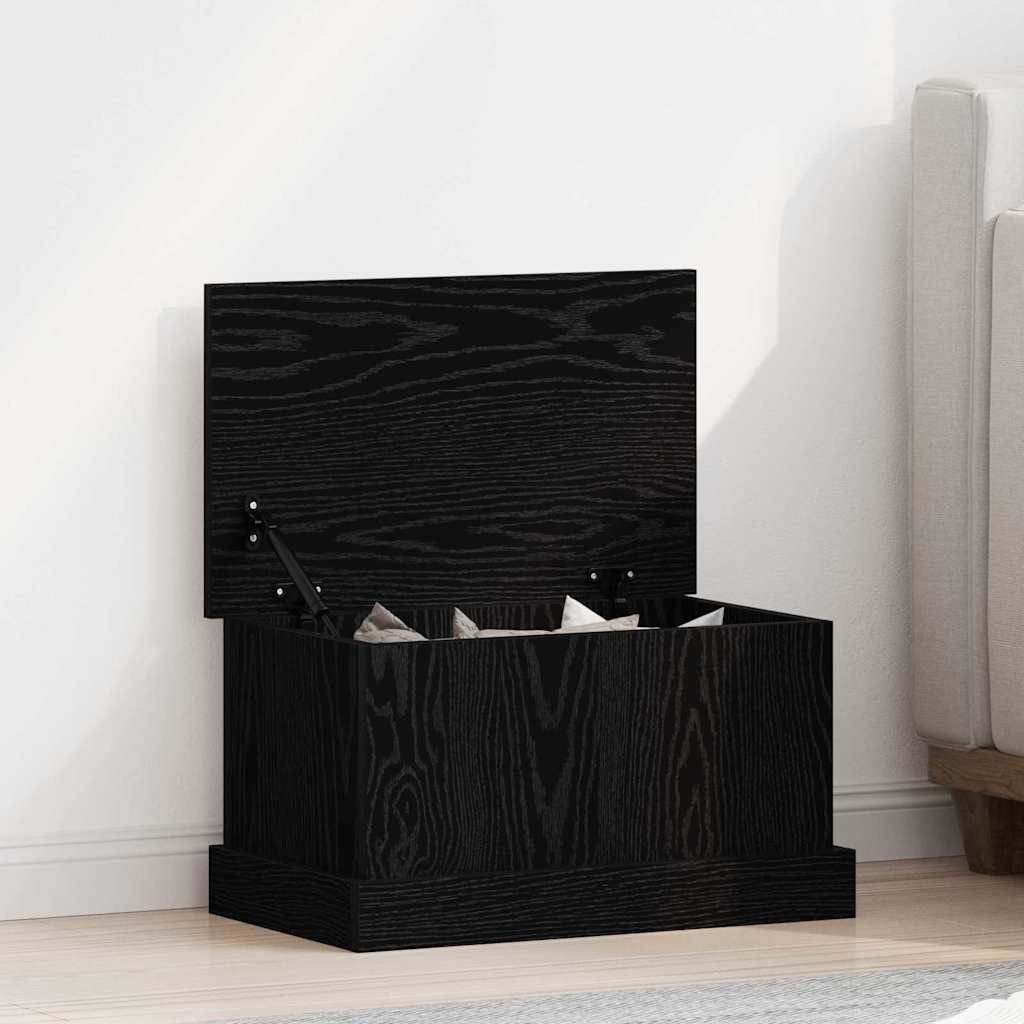 vidaXL Aufbewahrungsbox Aufbewahrungsbox Schwarz Eichen-Optik 50 x 30 x 28 cm (1 St)