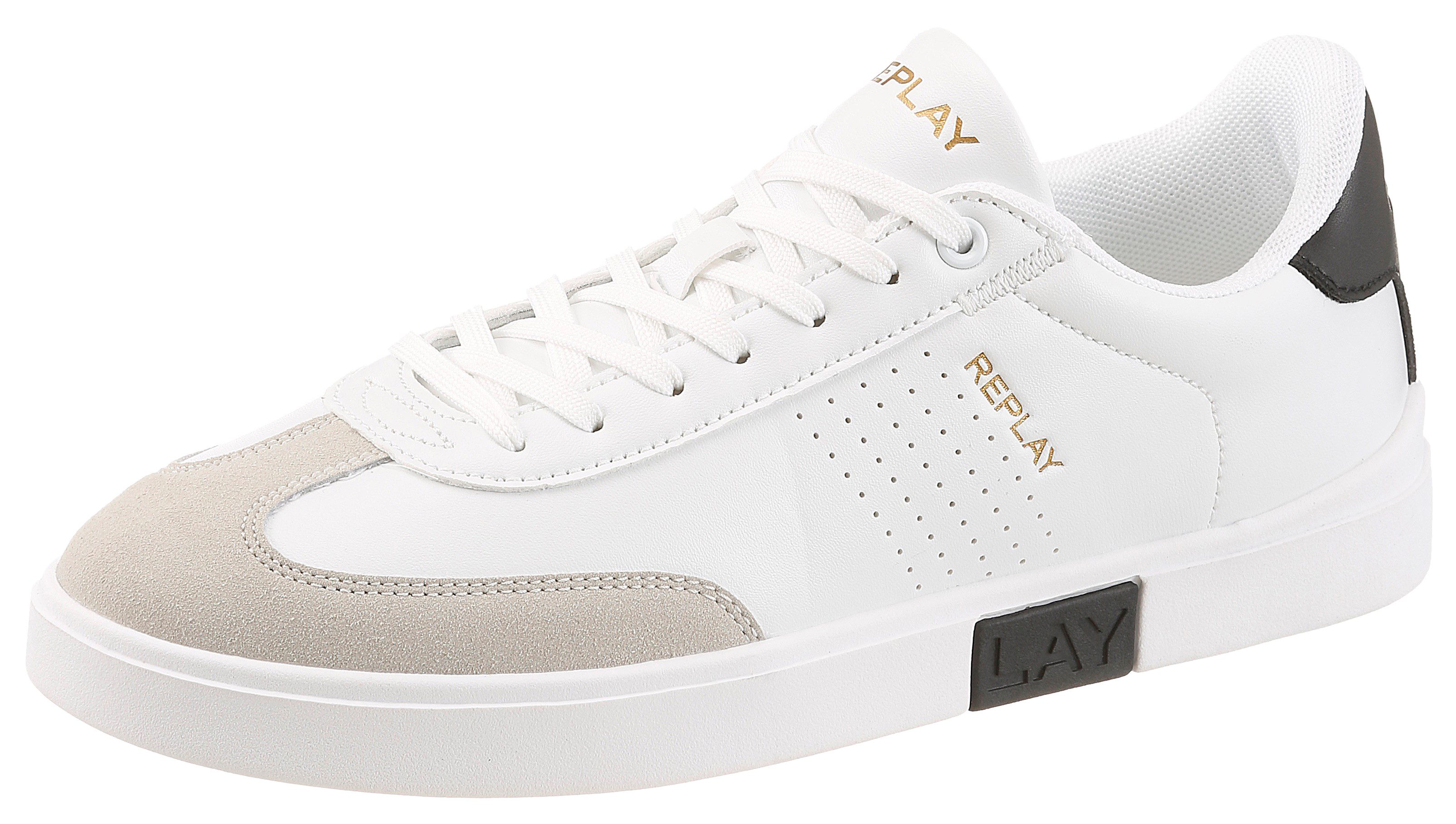 Replay Sneaker Halbschuh, Schnürschuh, Freizeitsneaker mit gepolstertem Schaftrand