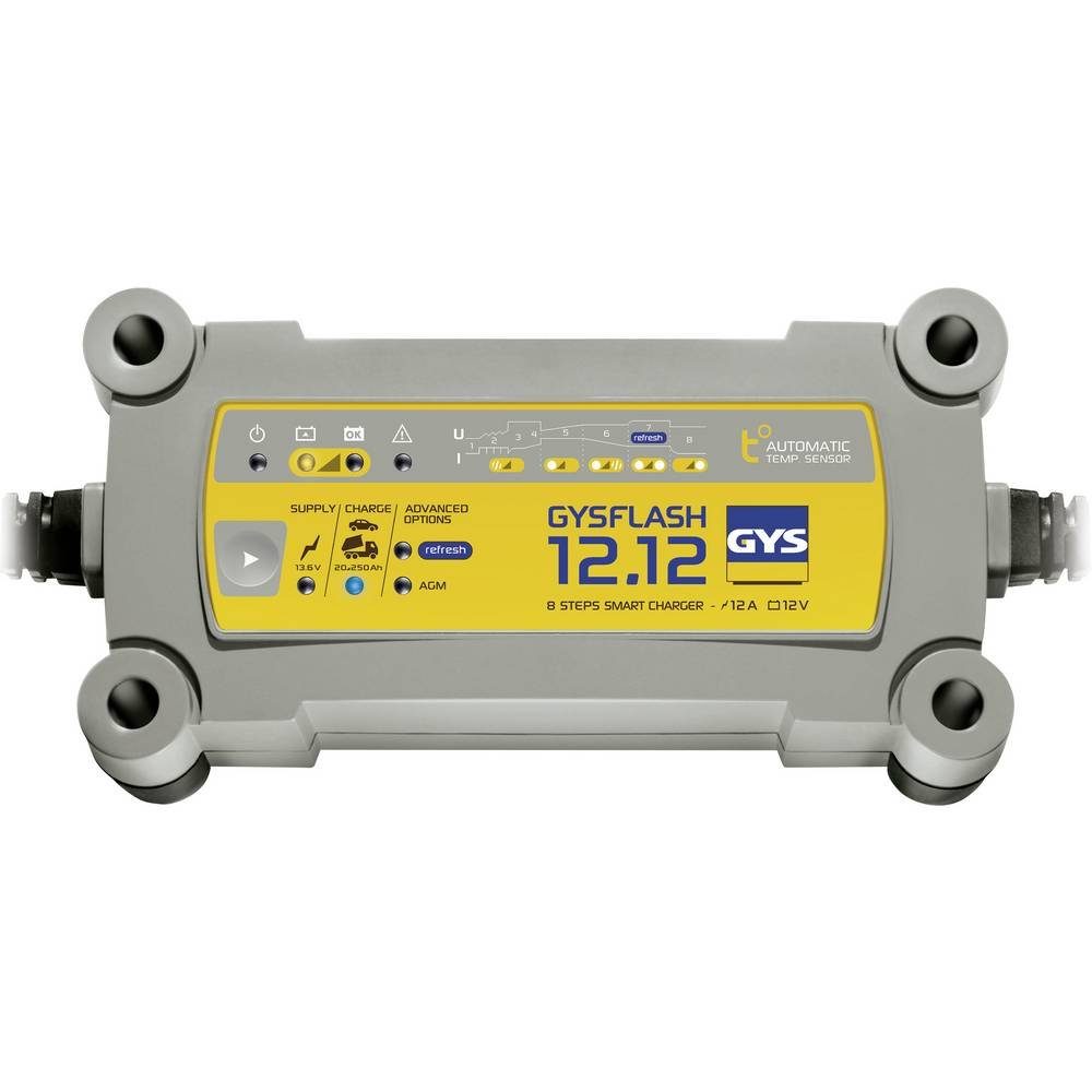 GYS Ladegerät Autobatterie-Ladegerät (Ladungserhaltung, Ladeüberwachung, Start/Stopp geeignet, Auffrischen)