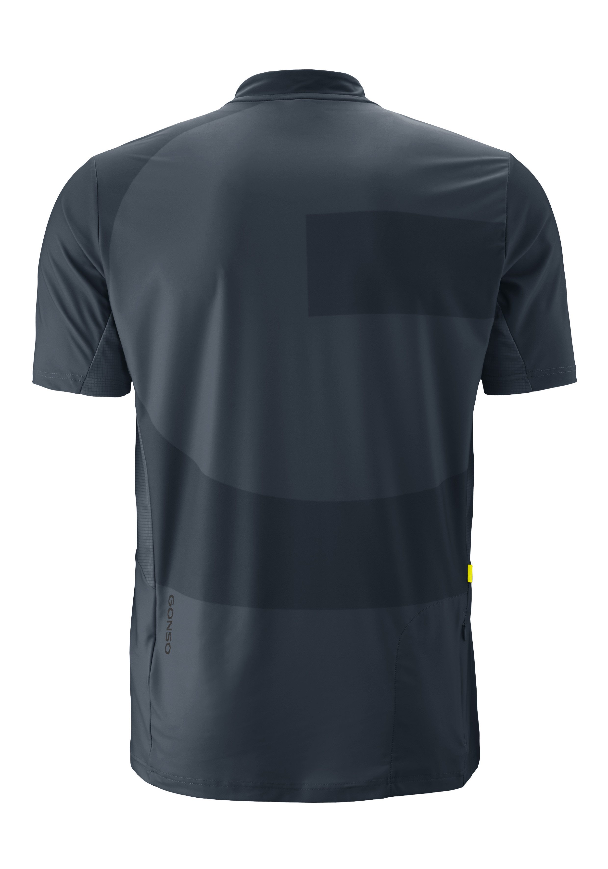 Gonso Radtrikot Adventure Jersey Halfzip M Herren Fahrradtrikot, modernes Half-Zip Trikot mit Rückentasche