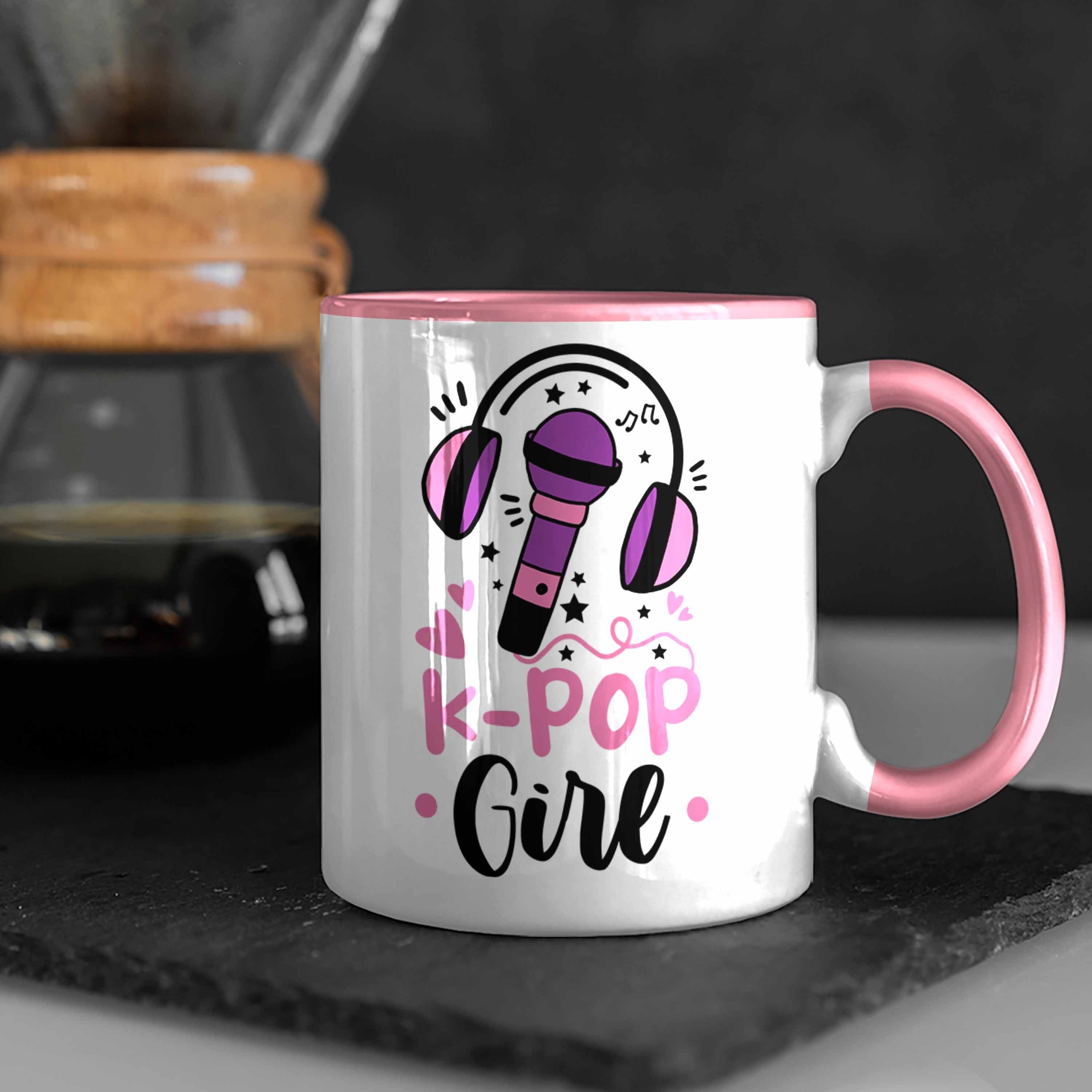 K Trendation für Trendation Tasse Liebhaber Girl Pop - K-Pop Geschenk Rosa Tasse