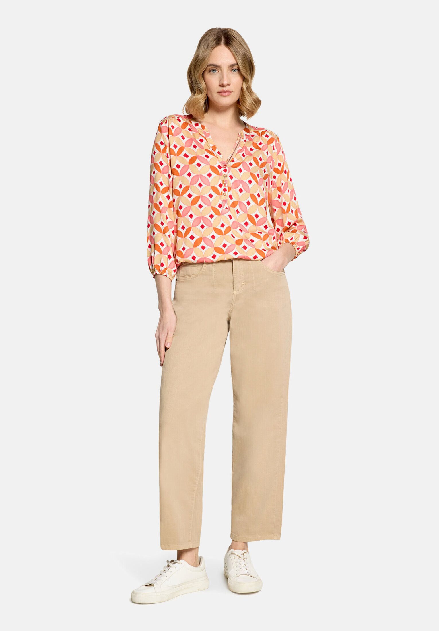 Cartoon Schlupfbluse Damen mit Muster