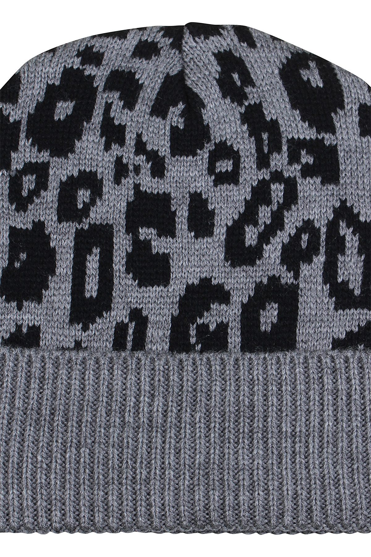 ZE-ZE Nordic Strickmütze Strickmütze schwarz mit Leo anthra günstig online kaufen