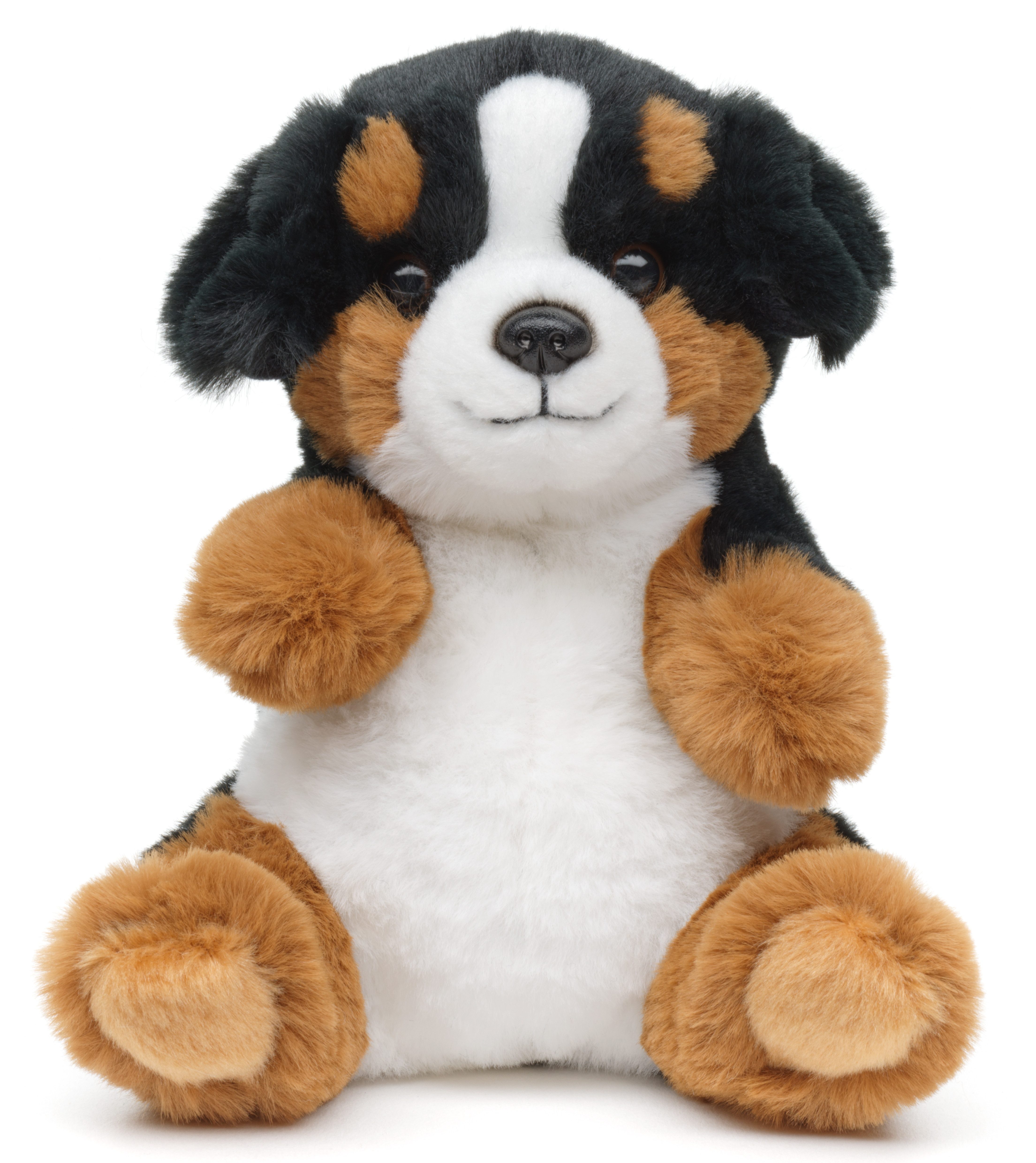 Kuscheltier Berner Sennenhund, sitzend - 17 cm (Höhe) - Plüsch-Hund - Plüschtier