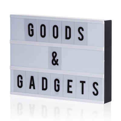 Goods+Gadgets LED Lichtbox »Buchstaben Leuchtbox«, USB Letterboard, Light-Box Leuchtkasten