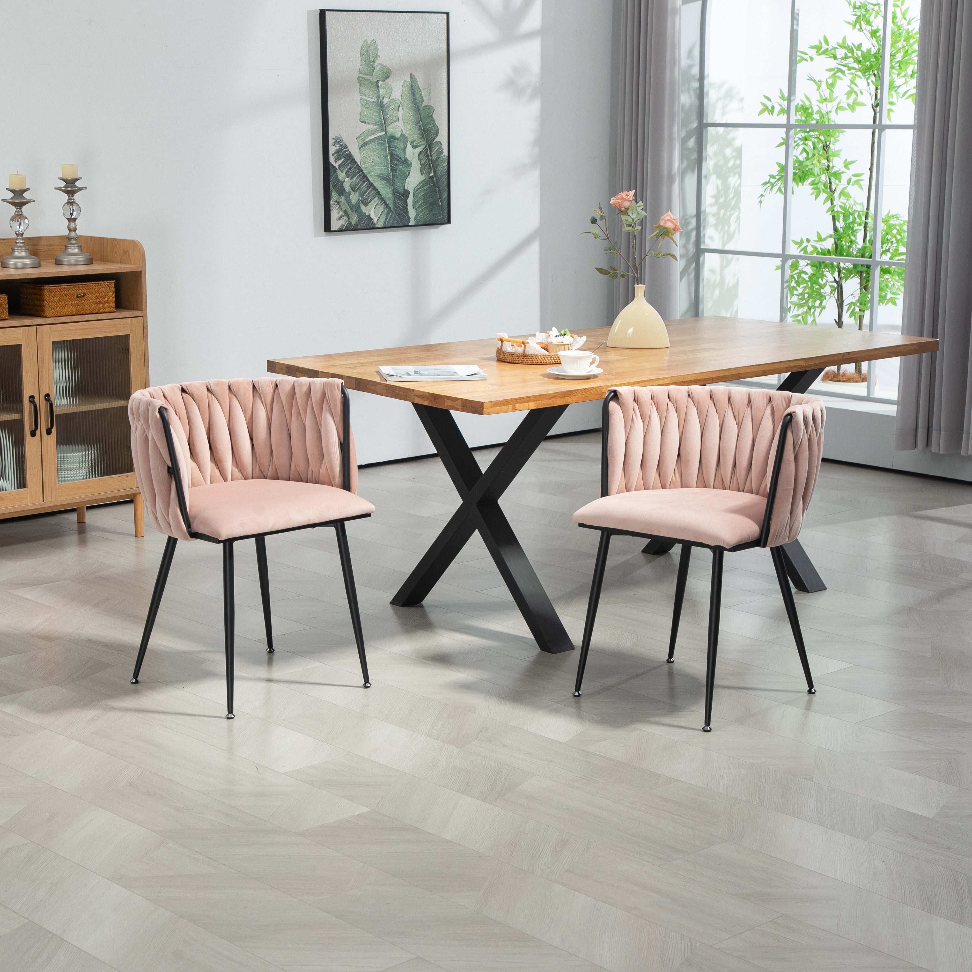 OKWISH 4-Fußstuhl Leisure Esszimmerstühle Akzentstuhl Lounge günstig online kaufen