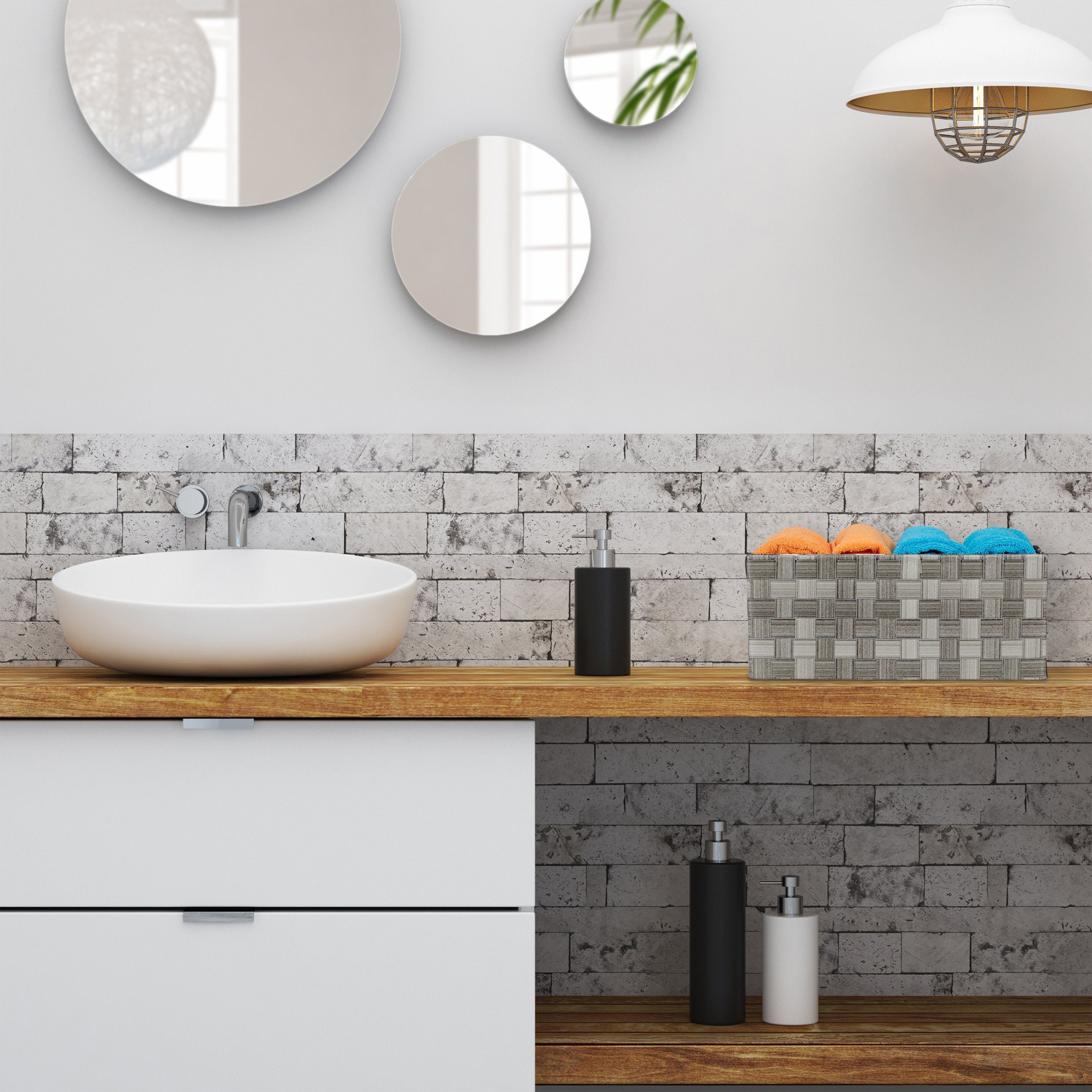 relaxdays Aufbewahrungskorb Flechtoptik 4er Set, grau günstig online kaufen