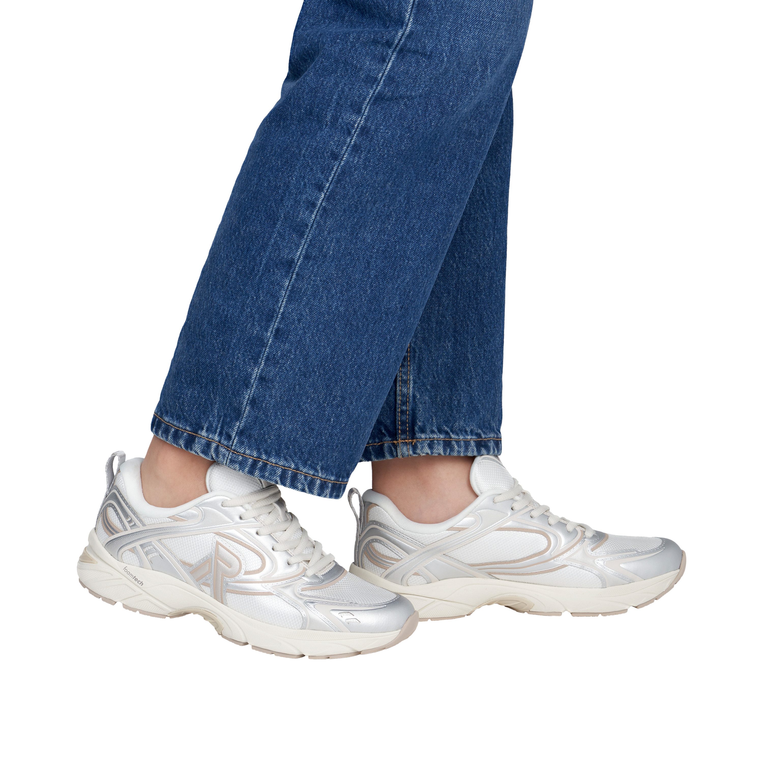 Rieker Sport Keilsneaker Plateau, Freizeitschuh, Halbschuh mit Kontrastbesätzen
